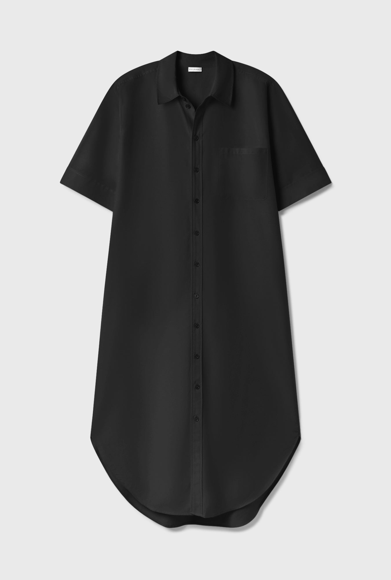 black boyfriend shirt dress Ivy Cotton Boyfriend Shirt Dress