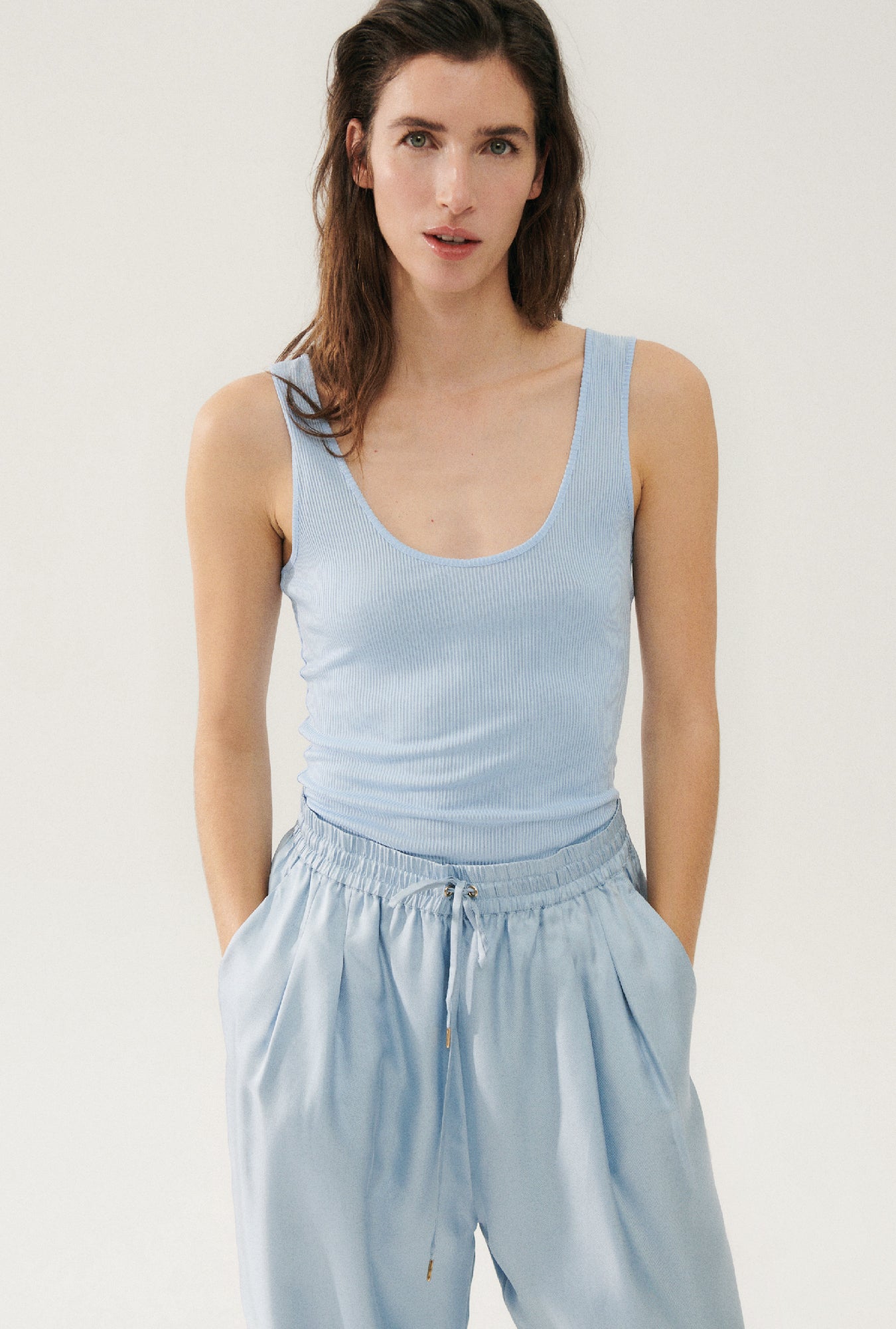 Ribbed Tank Sky