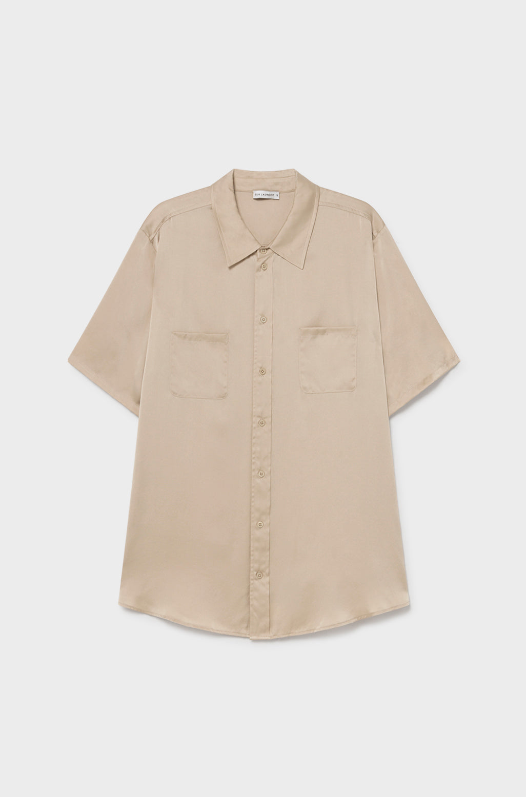 Short Sleeve Boyfriend Shirt Hazelnut