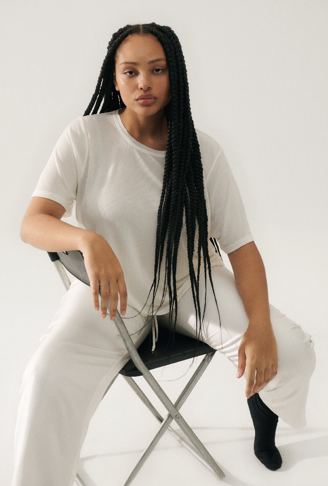 Ribbed T-Shirt White