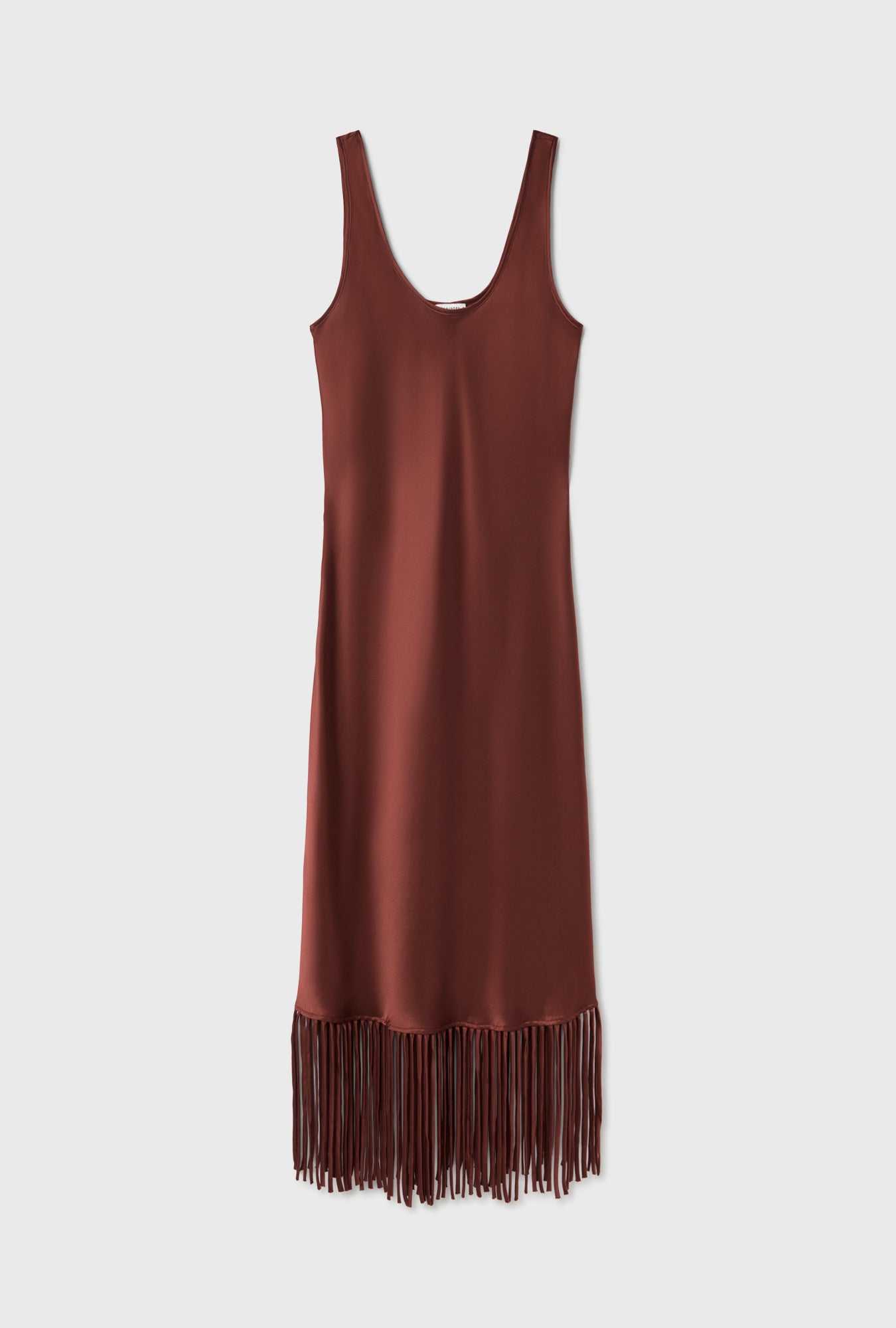 silk laundry fringe dress Fringe Scoop Neck Dress Canyon