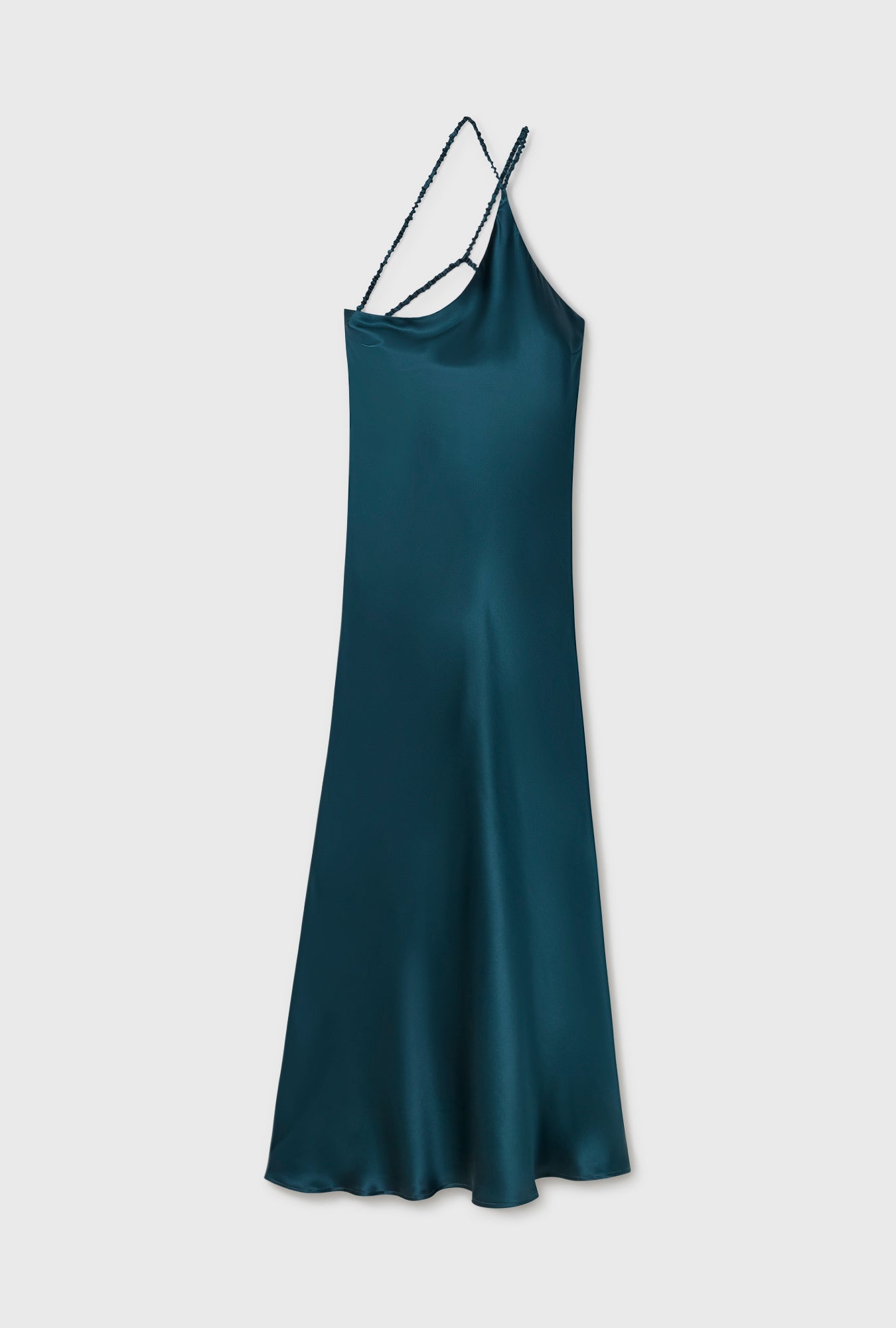 silk laundry slope dress SLOPE DRESS BLOOD PLUM