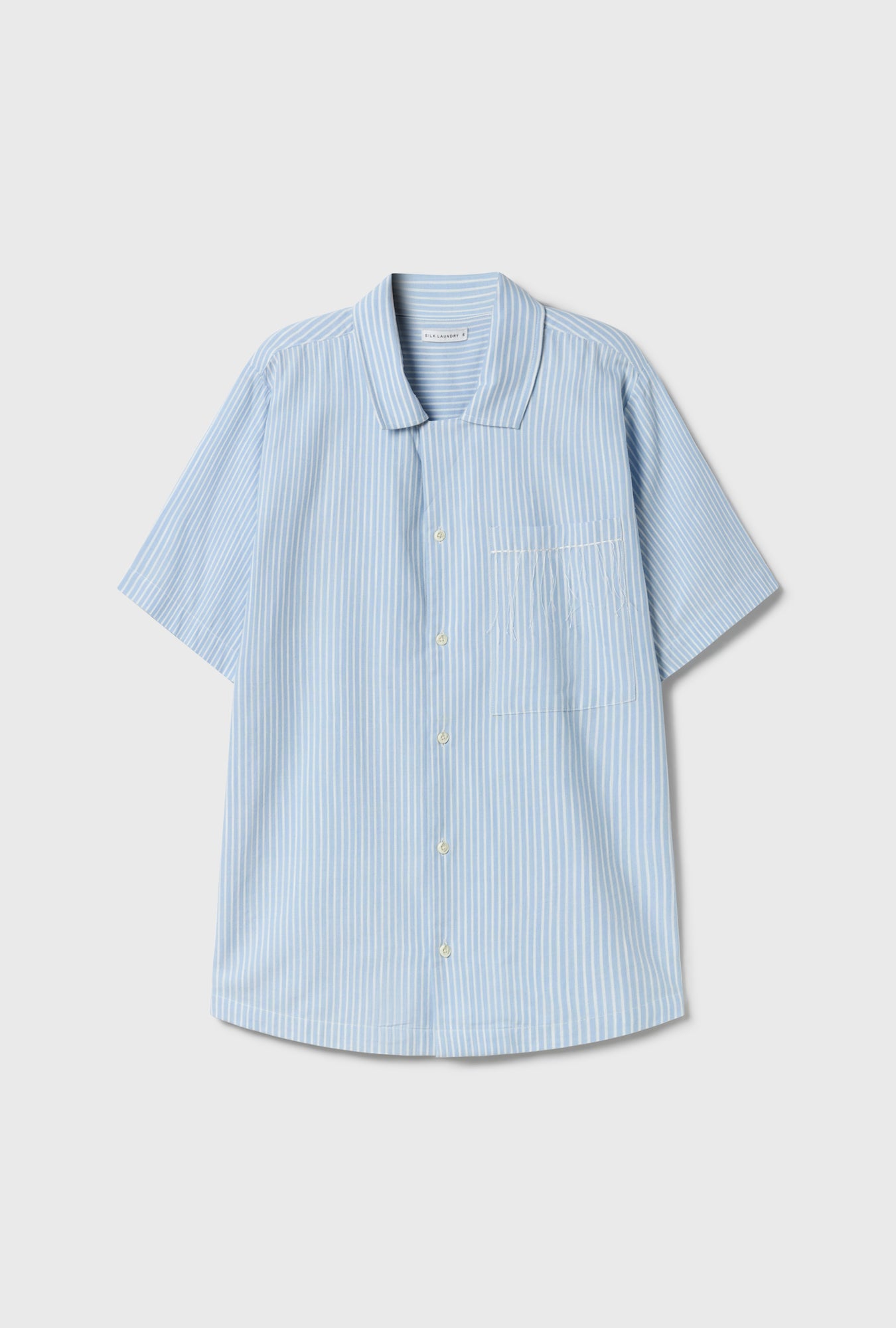 Cotton Camp Shirt Storm Stripe