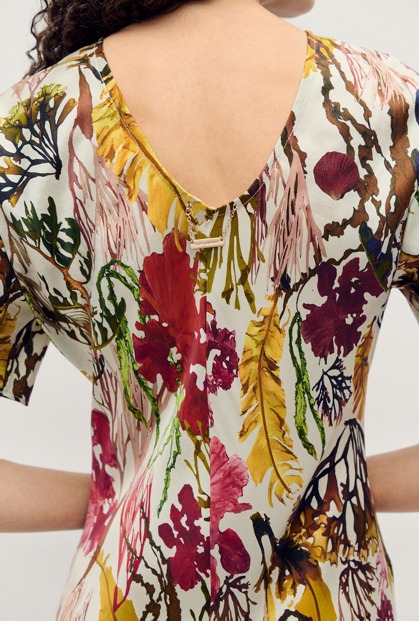 SHORT SLEEVE BIAS DRESS PLANKTONIC