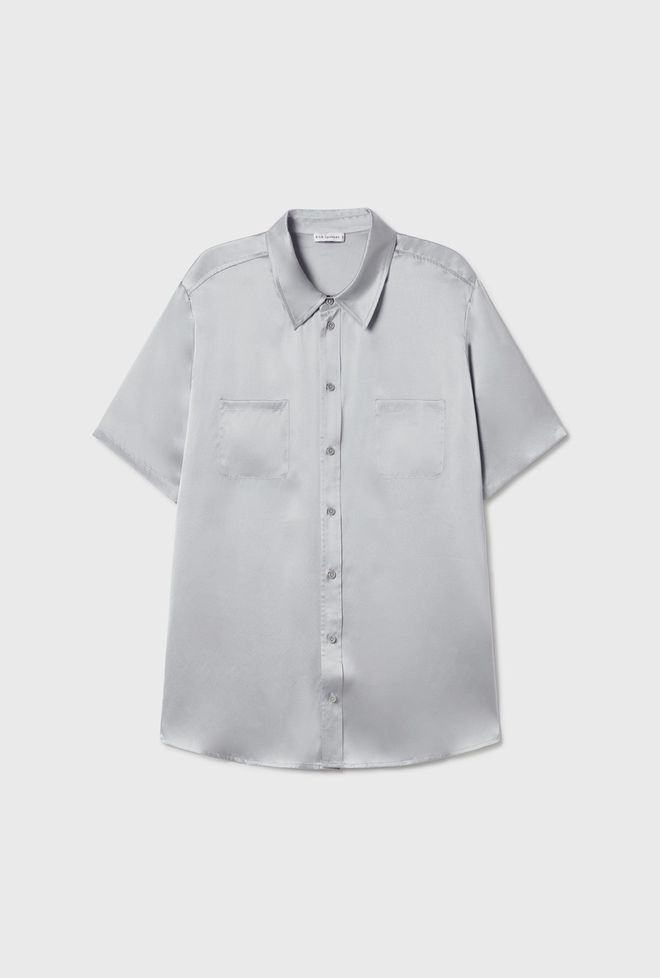 Short Sleeve Boyfriend Shirt Alabaster