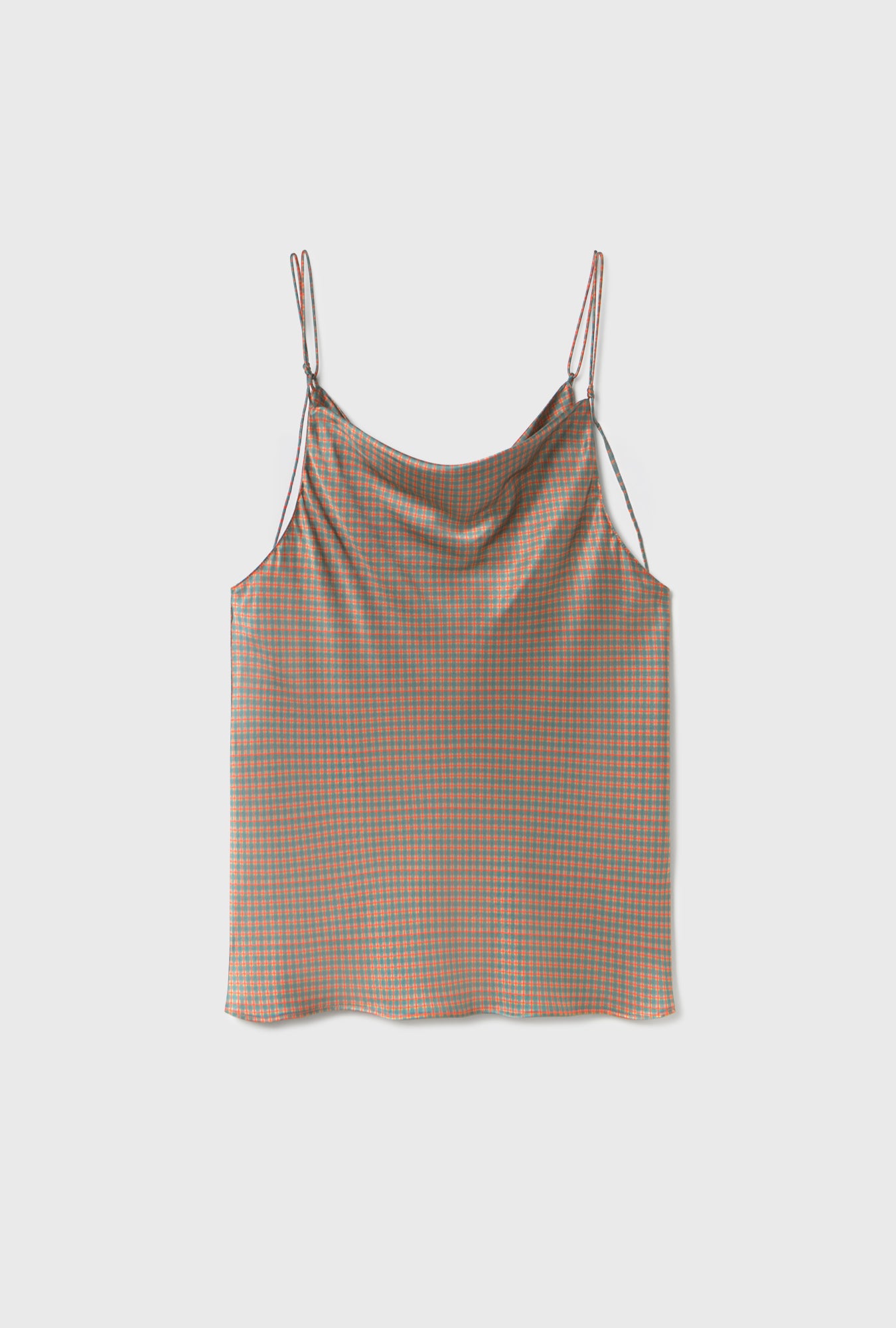 Drape Cami Micro Plaid
