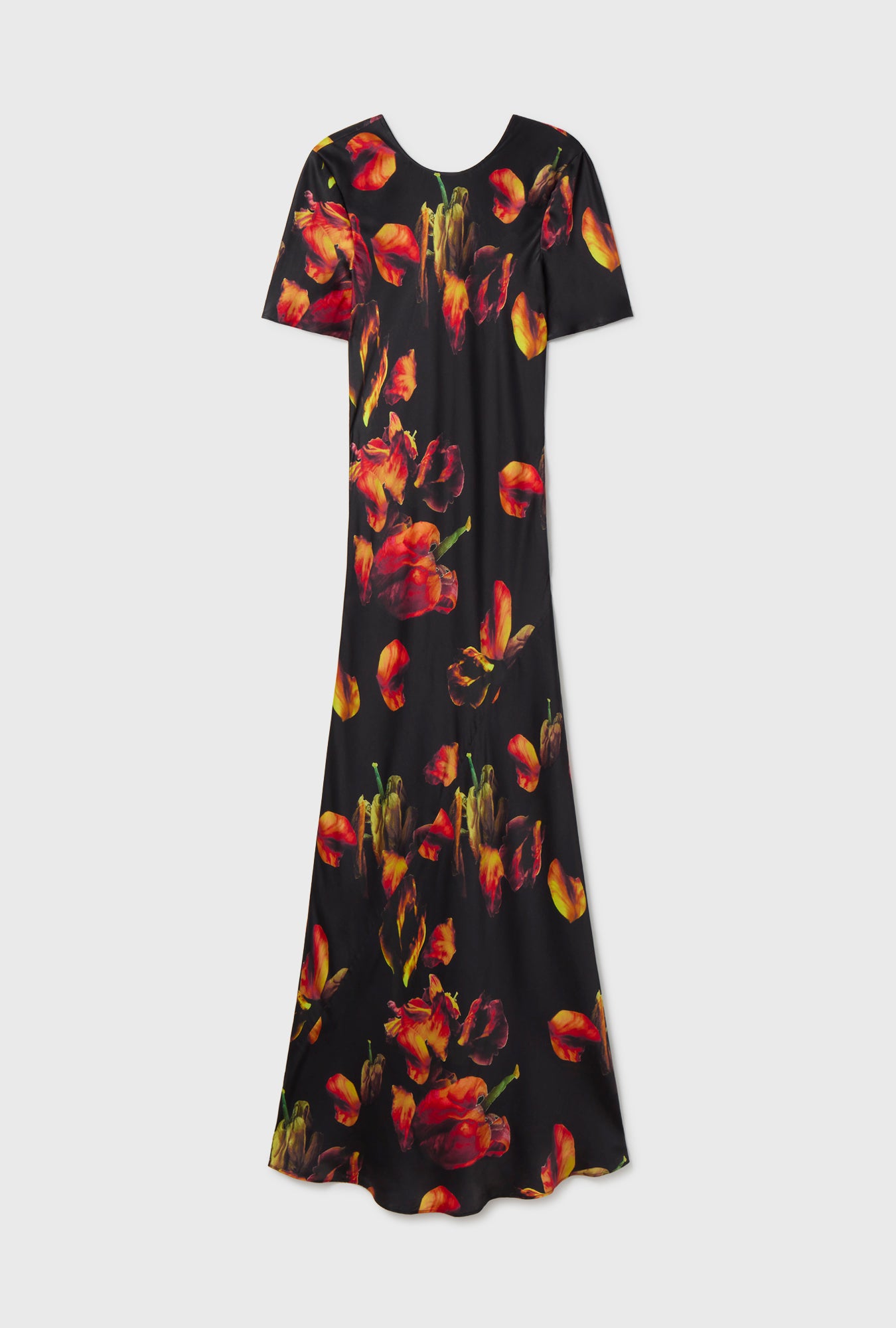 Short Sleeve Bias Dress Tulipa Black