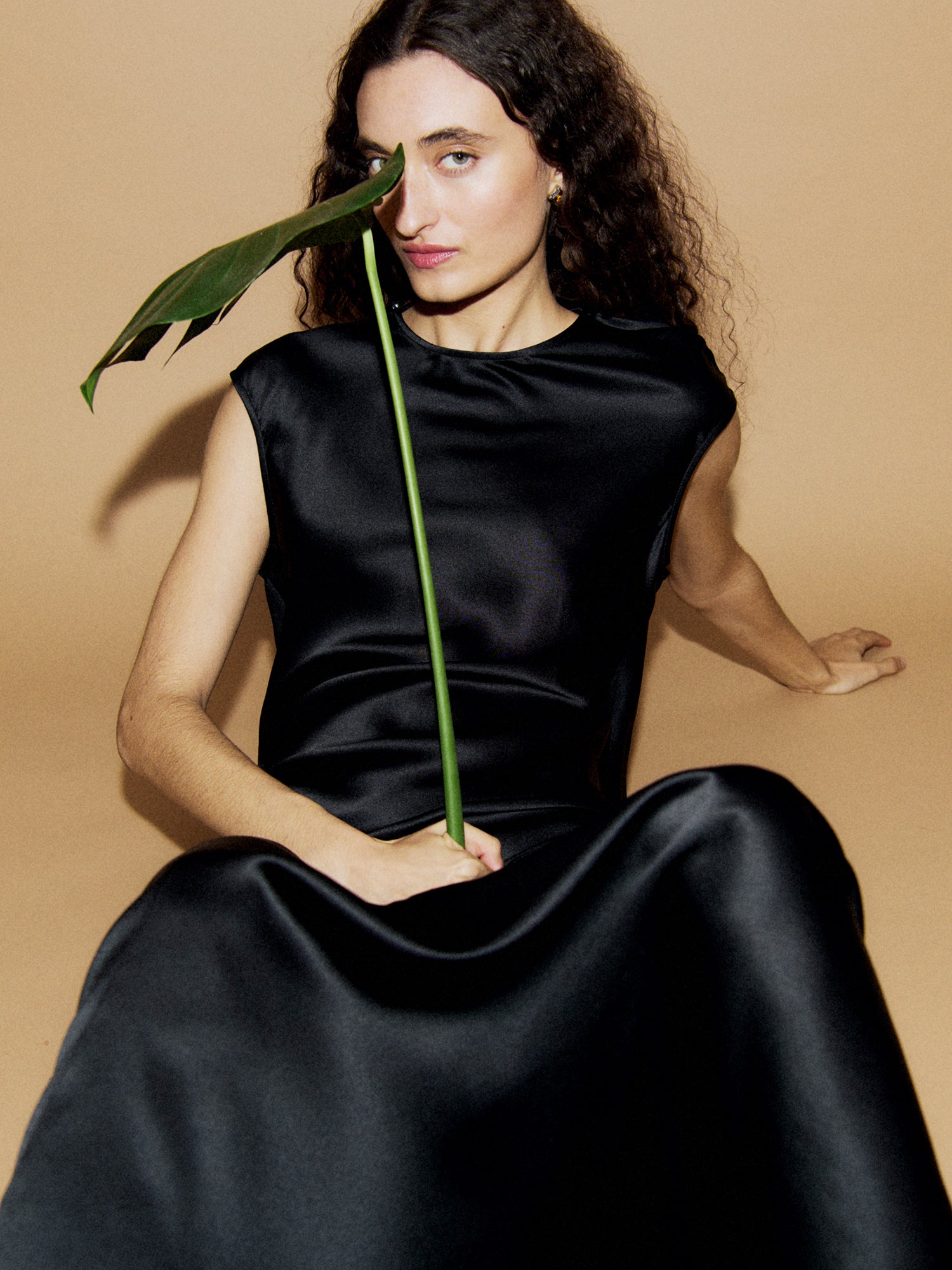 Drape Dress Black
