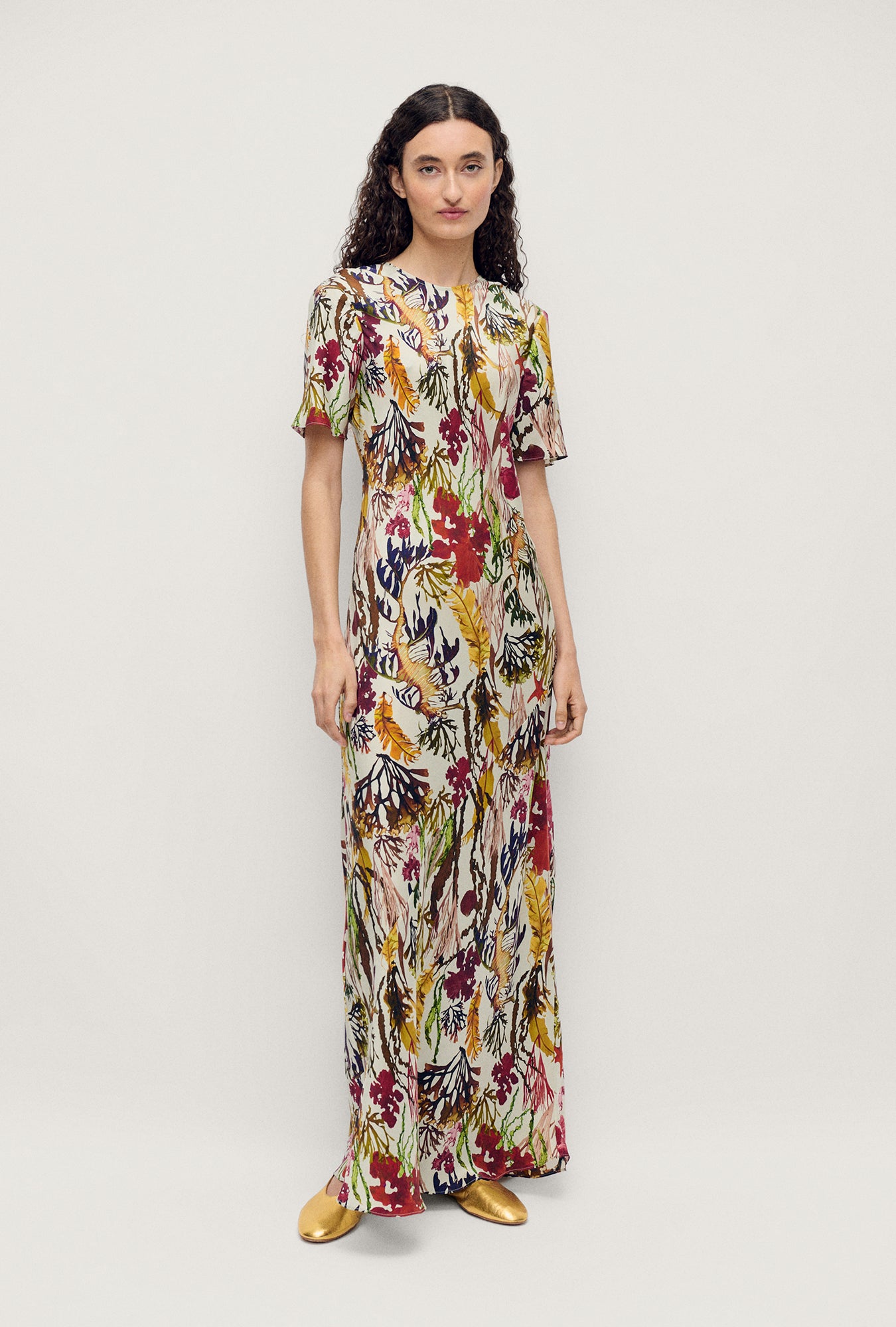 SHORT SLEEVE BIAS DRESS PLANKTONIC