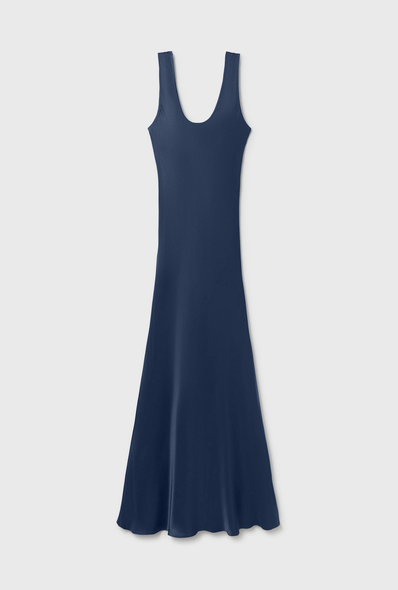 Habotai Scoop Neck Dress Midnight