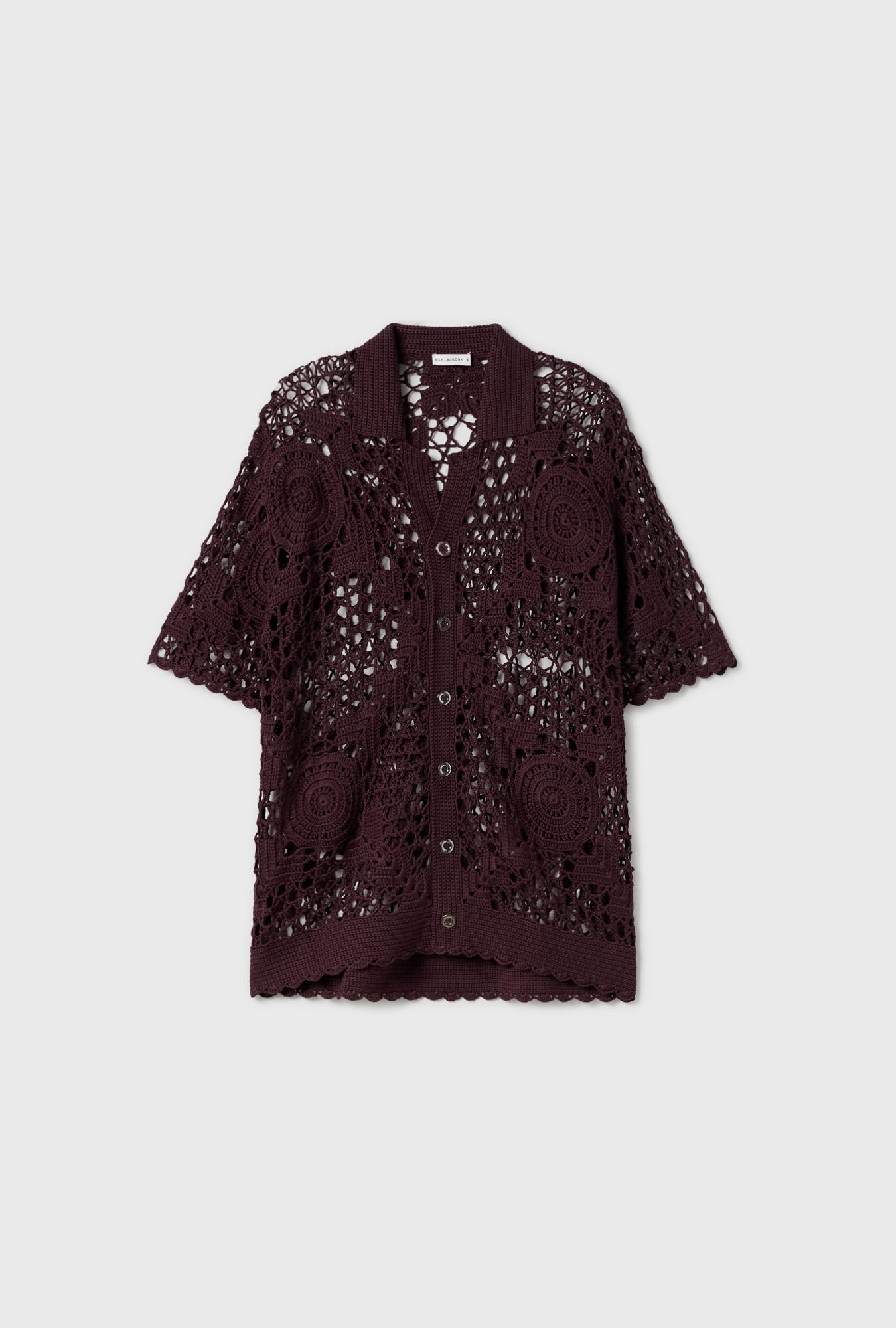 Crochet Grandpa Shirt Cacao