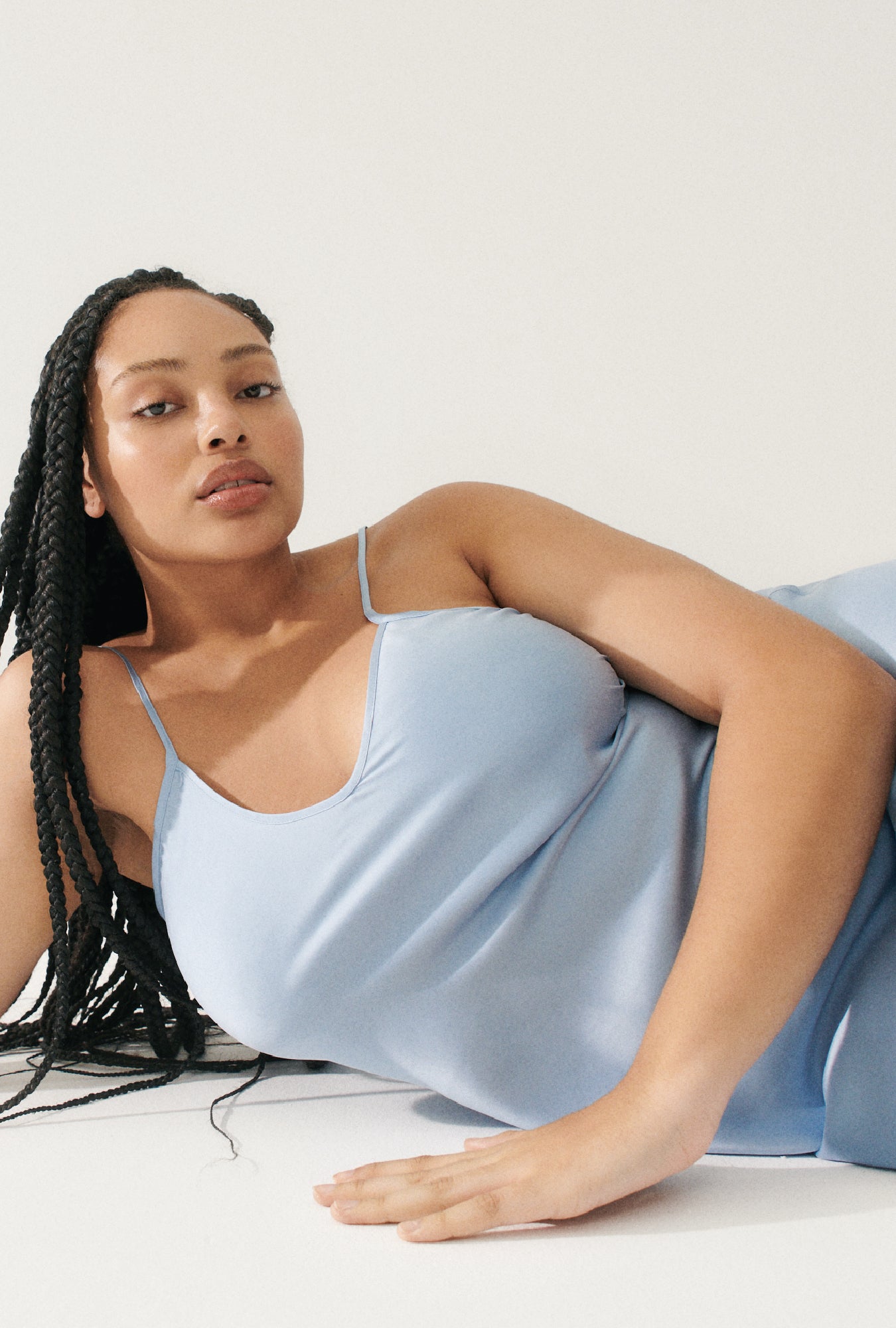 90S Slip Dress Sky