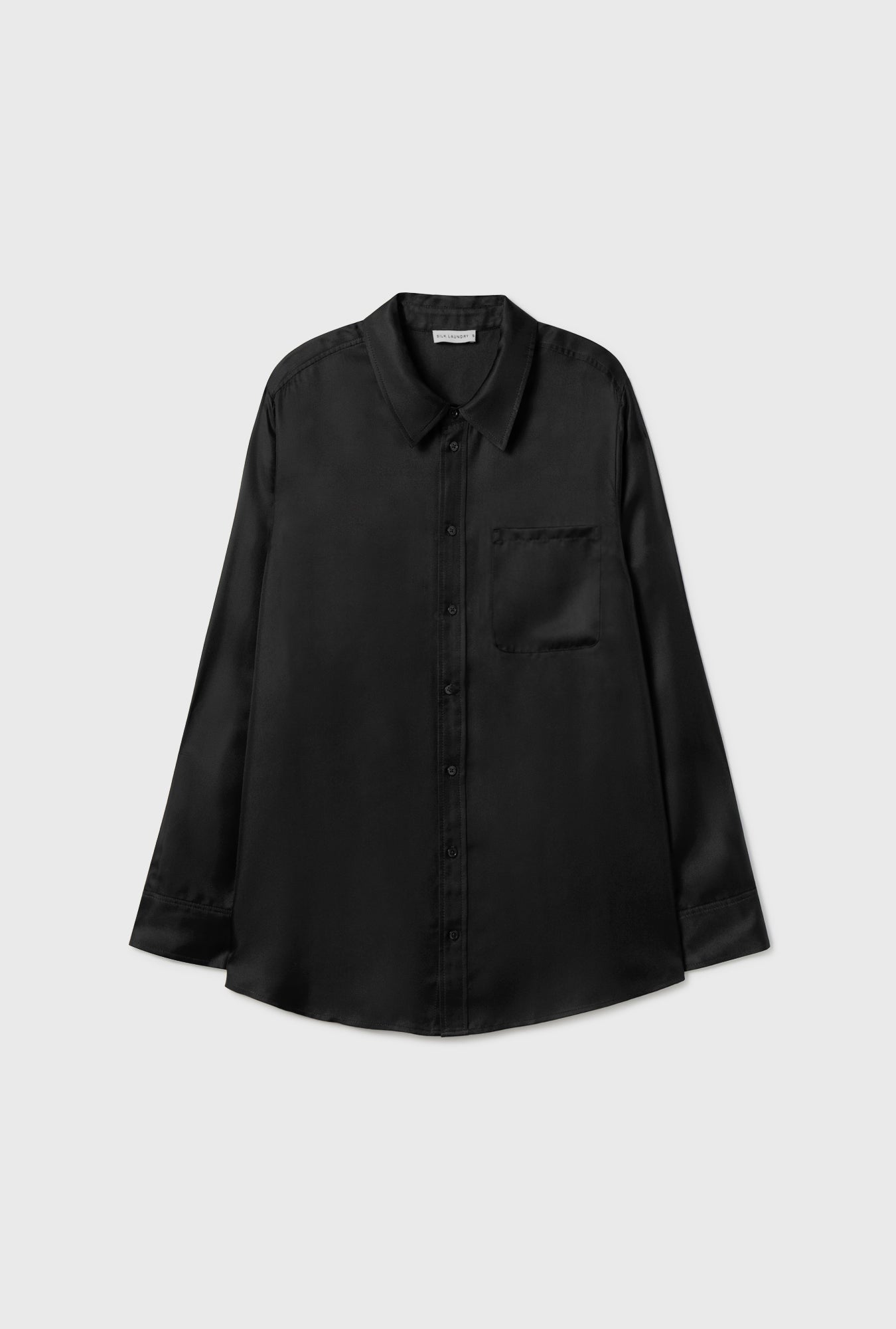 Twill Boyfriend Shirt Black