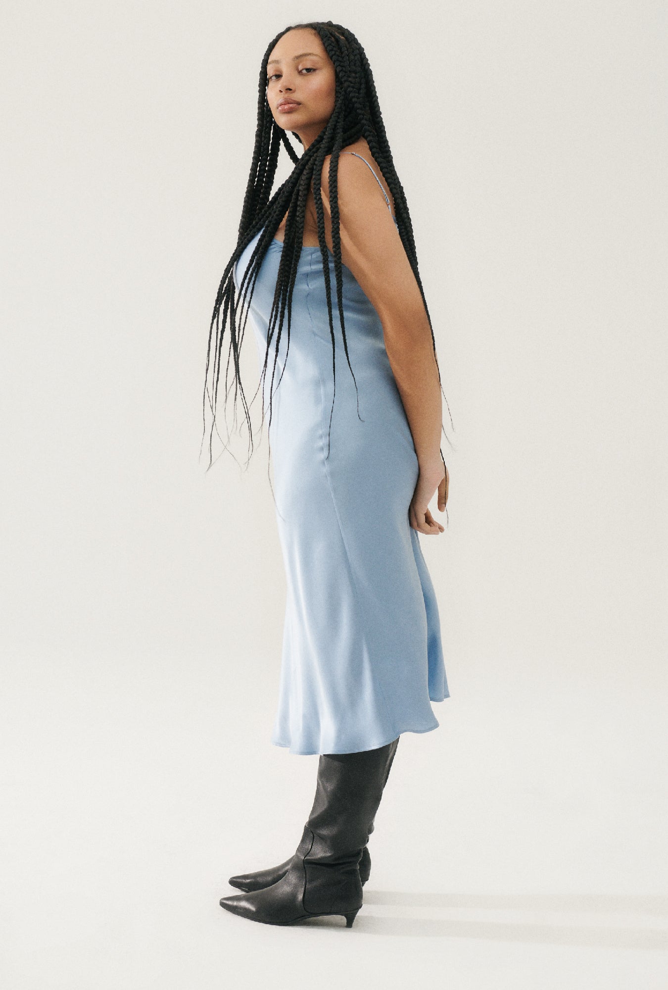 90S Slip Dress Sky