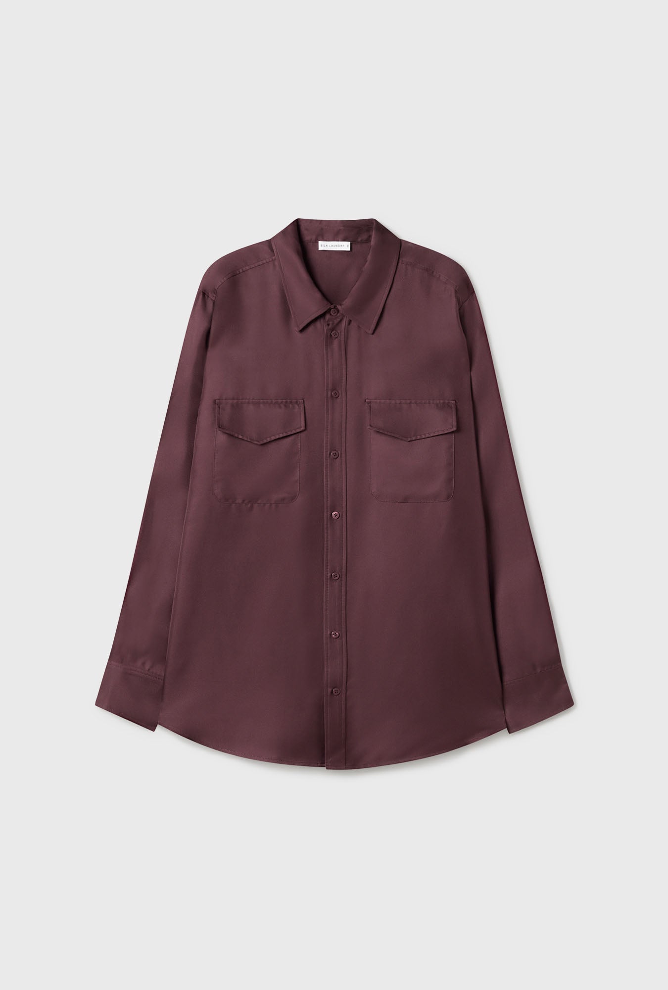 Twill Boyfriend Shirt Cacao