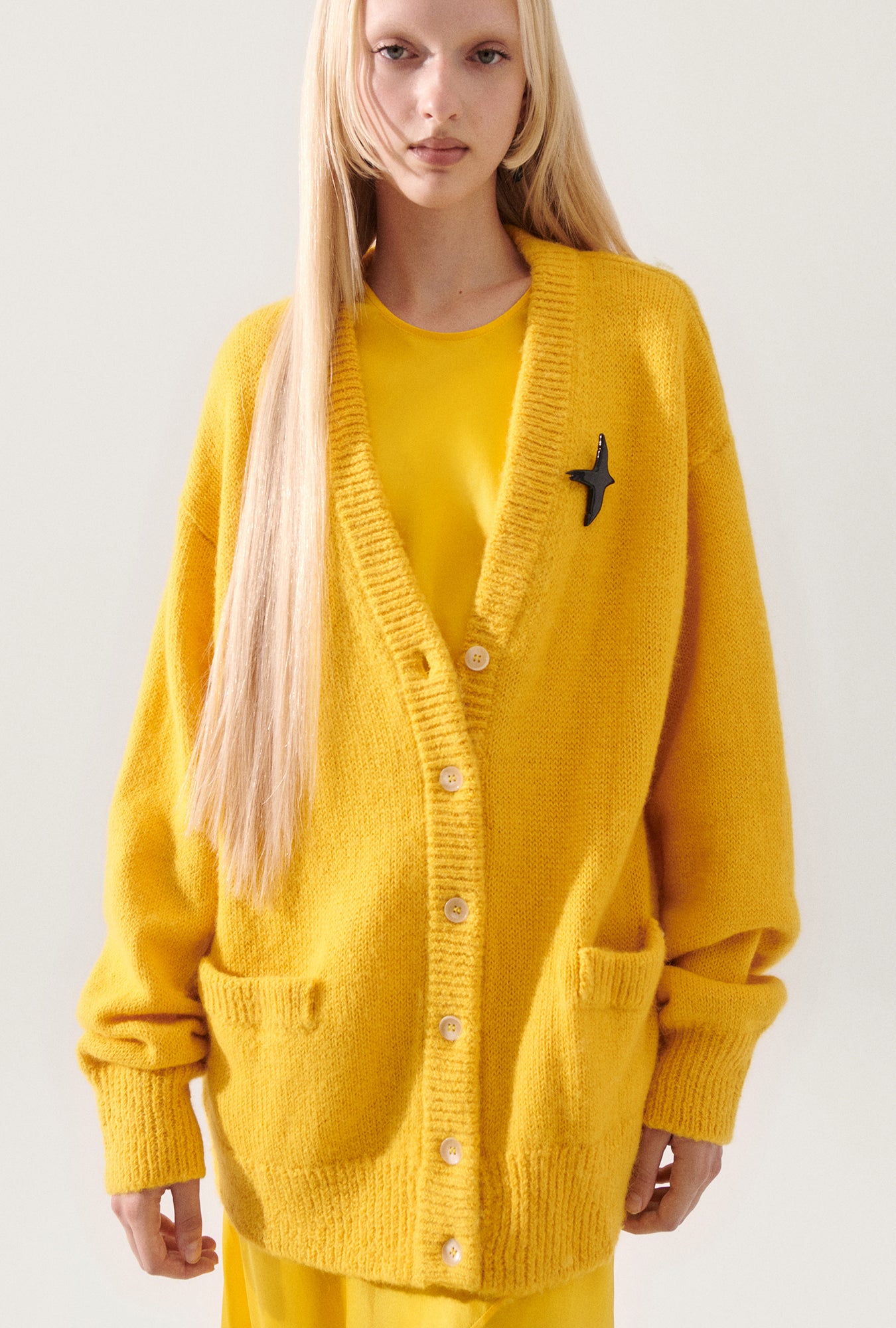 Alpaca Slouch Cardigan Marigold