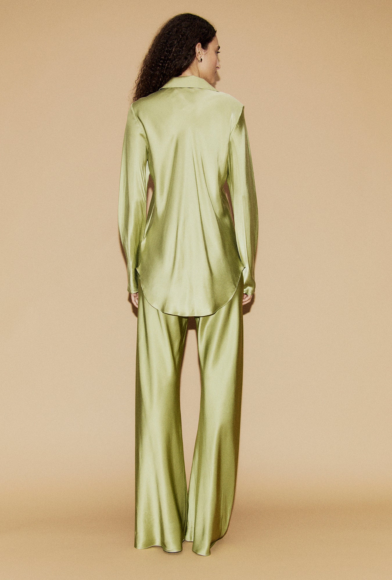 Bias Cut Pants Sage