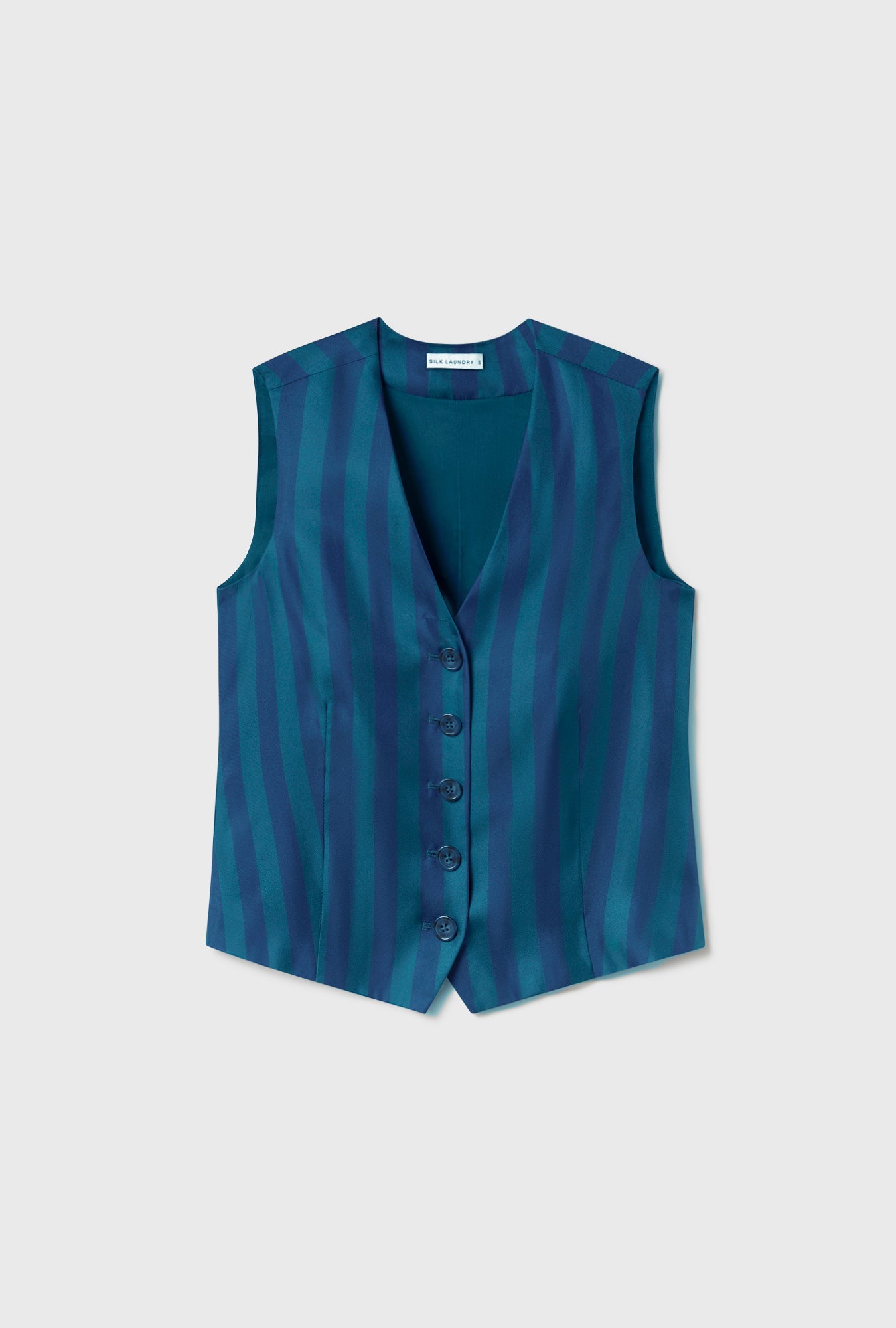 Twill Vest Blue Depths