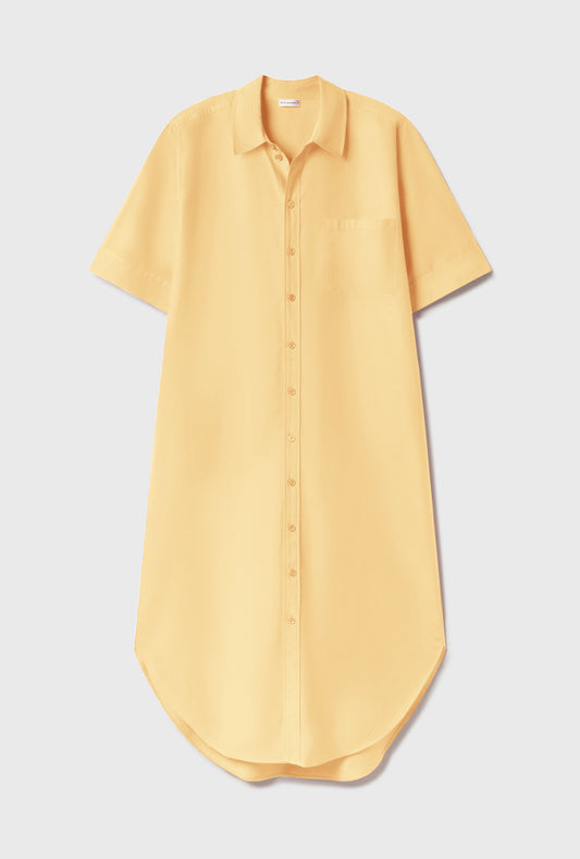 SHORT SLEEVE BOYFRIEND SHIRT DRESS MARGARITA