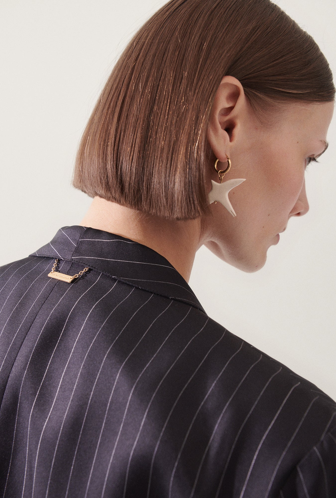 Twill Miami Blazer Pinstripe Black / White