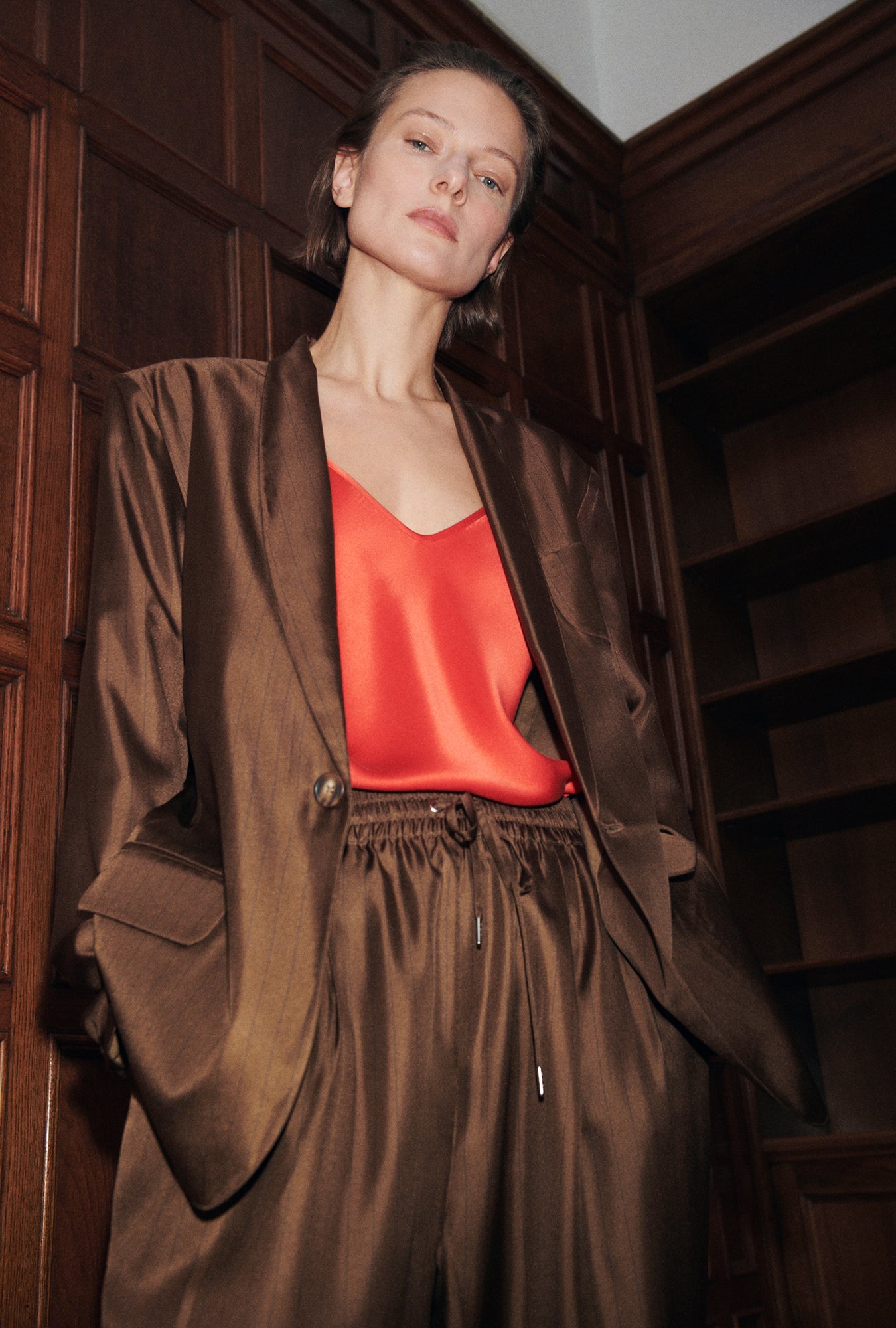 Bias Cut Cami Geranium