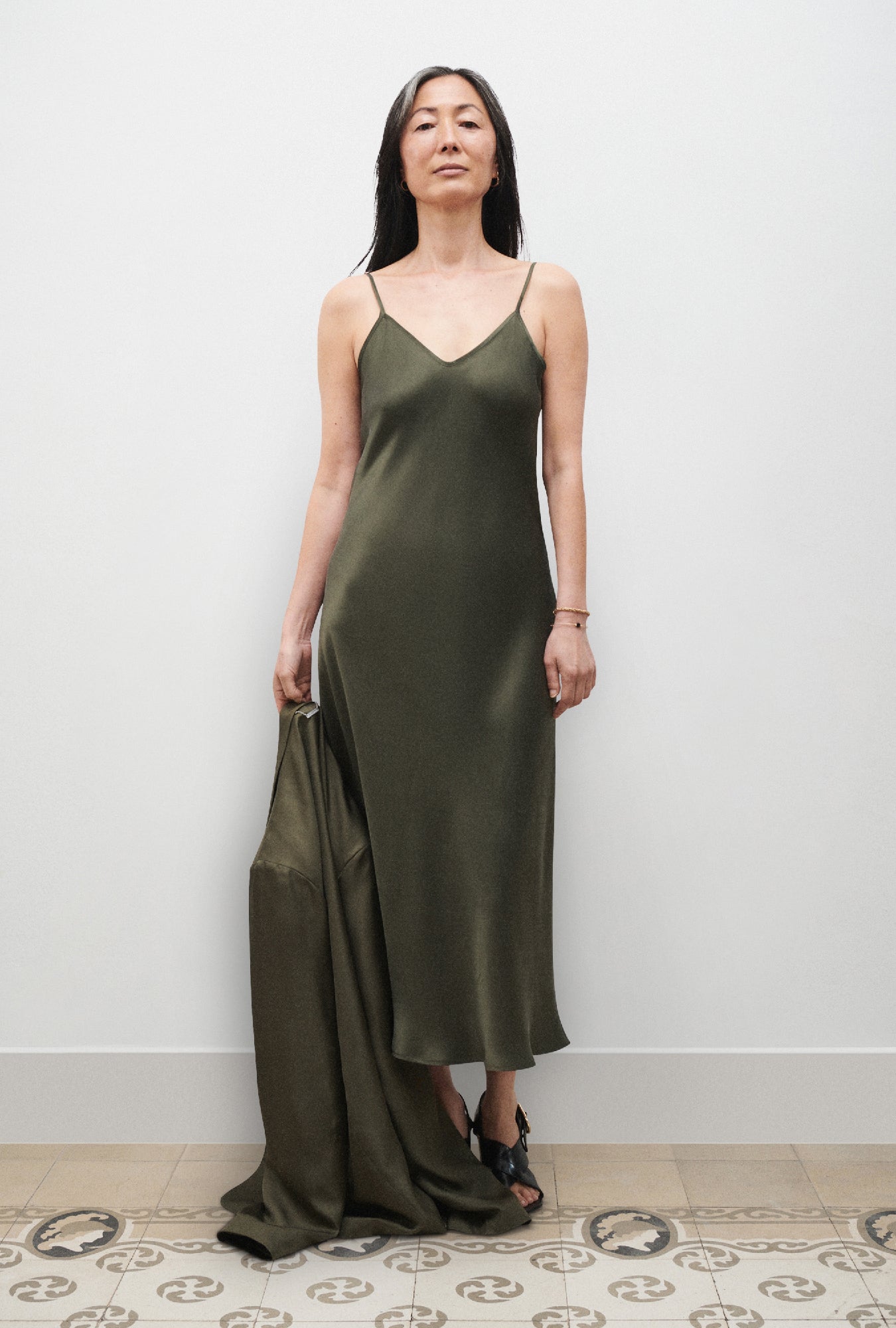90S Slip Dress Pine