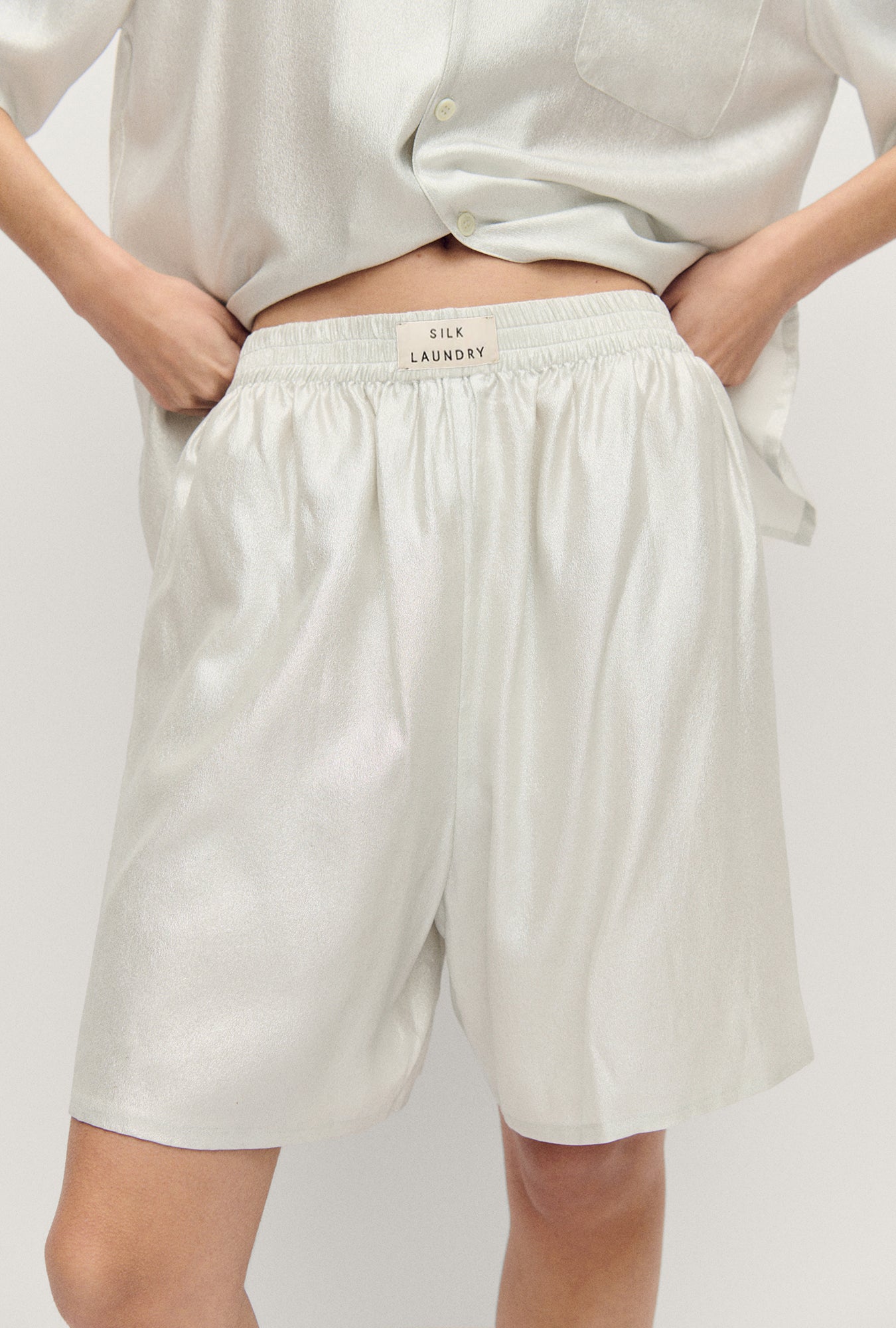 BOXER SHORT SILVER FOIL