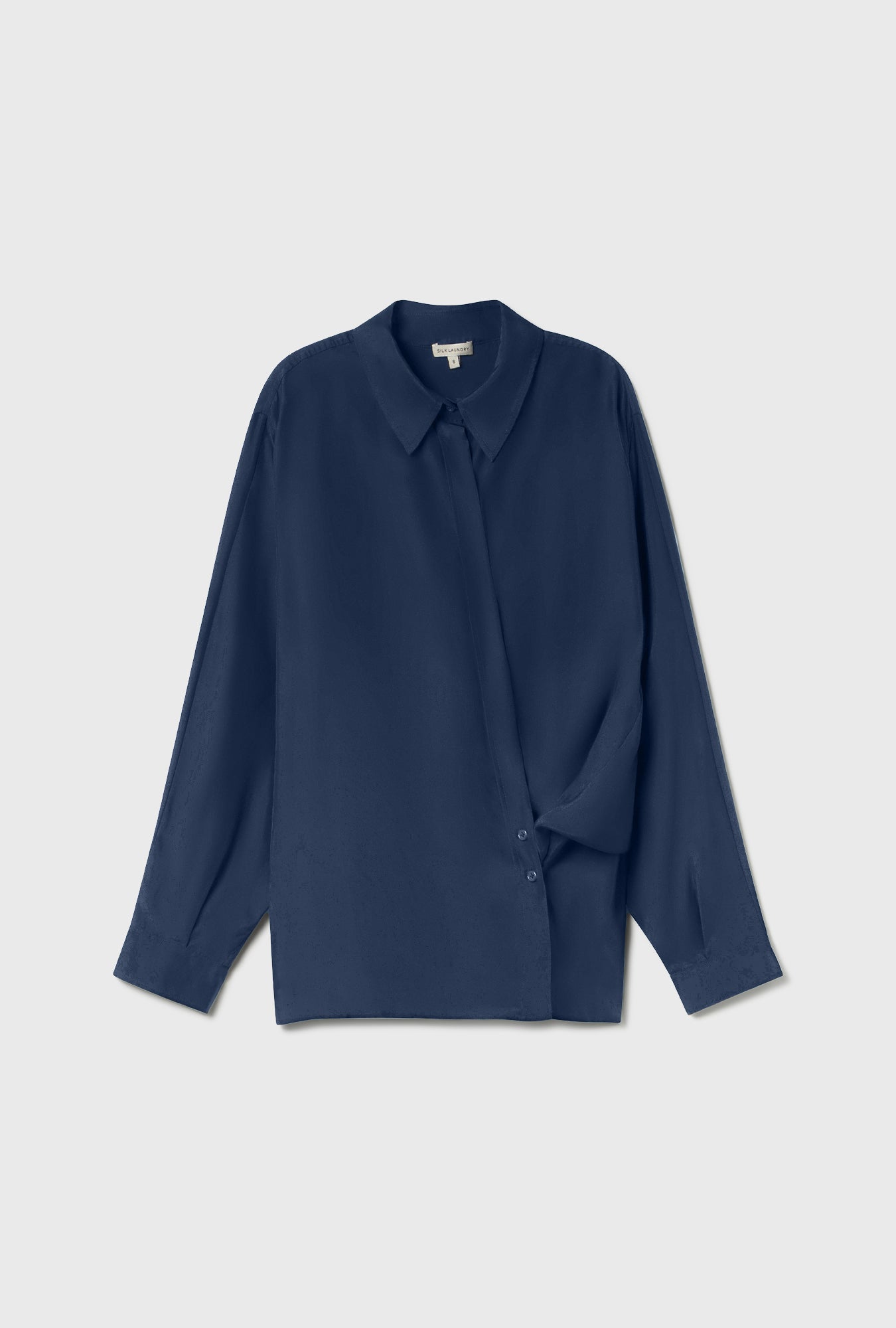 Habotai Crossover Shirt Midnight