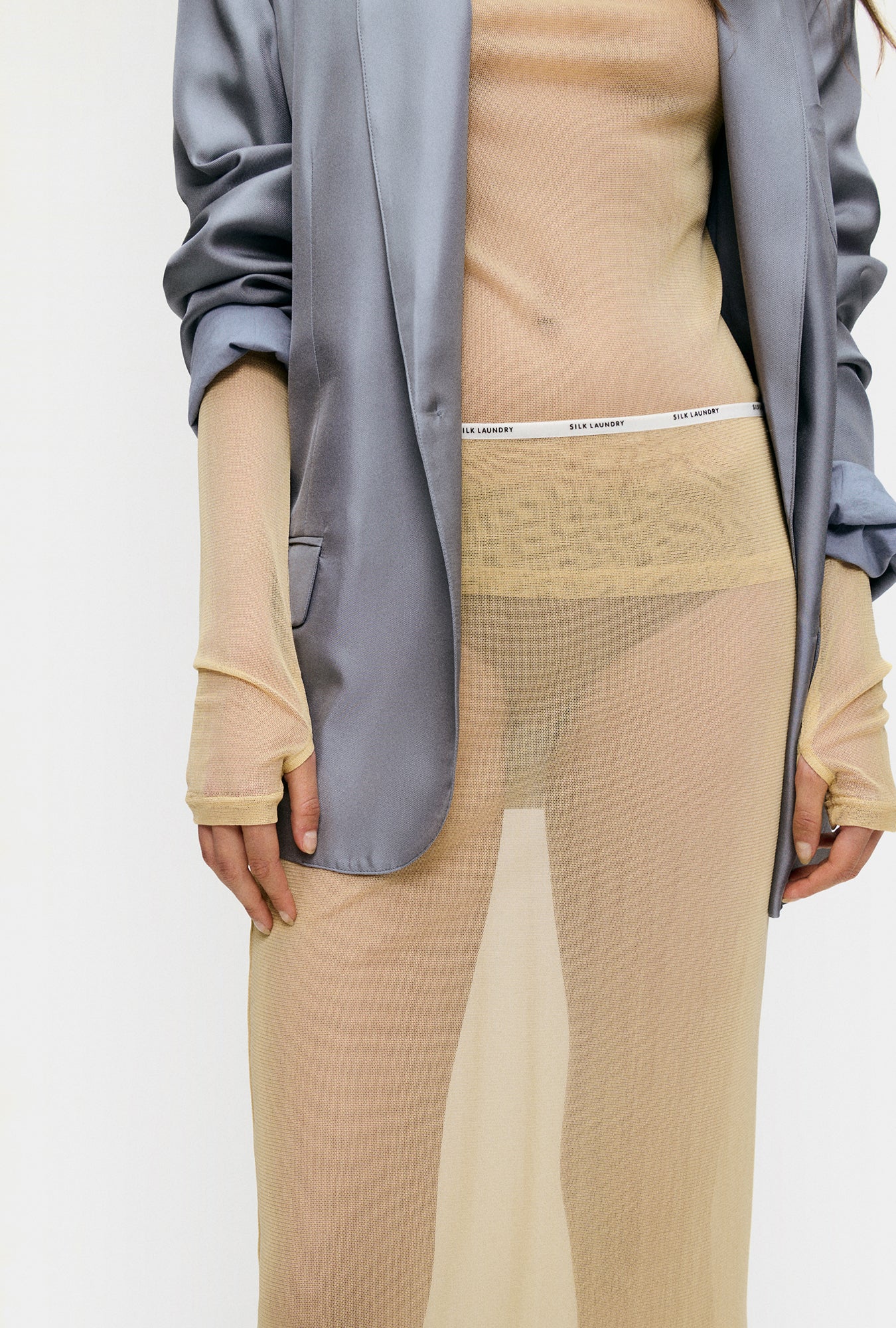 Mesh Skirt Shell