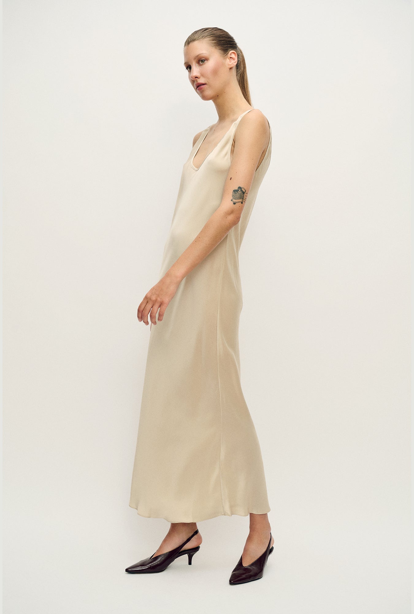 silk laundry scoop neck dress Silk Laundry Scoop Neck Dress