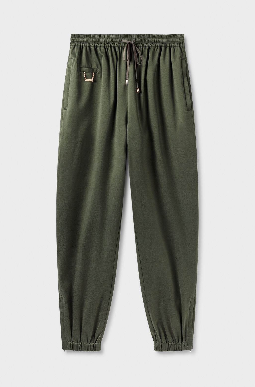 SILK TRACK PANTS CEDAR