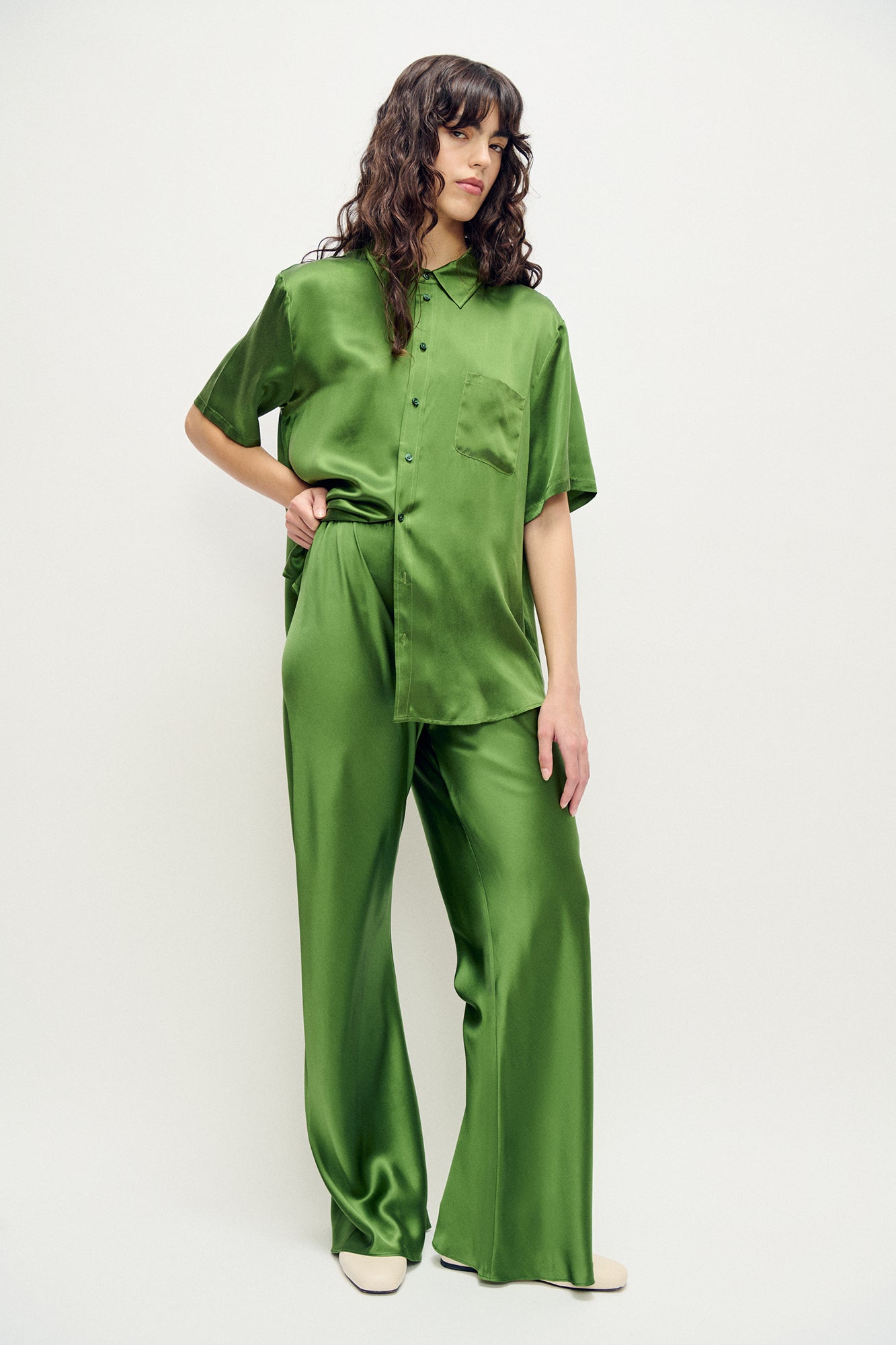 Bias Cut Pants Fields