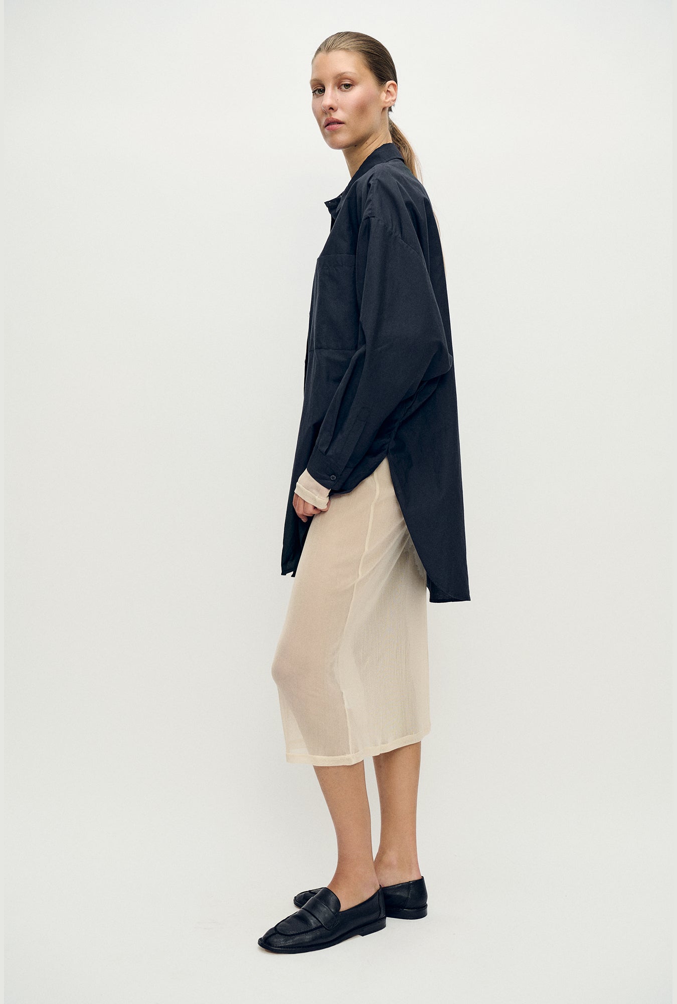 Mesh Skirt Hazelnut
