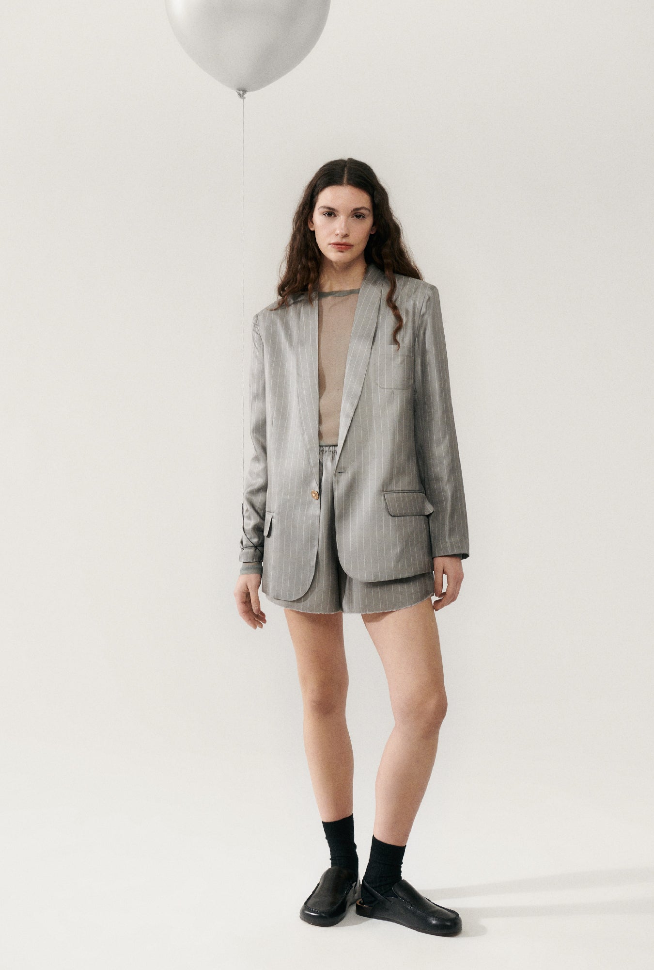 Twill Miami Blazer Moon Pinstripe