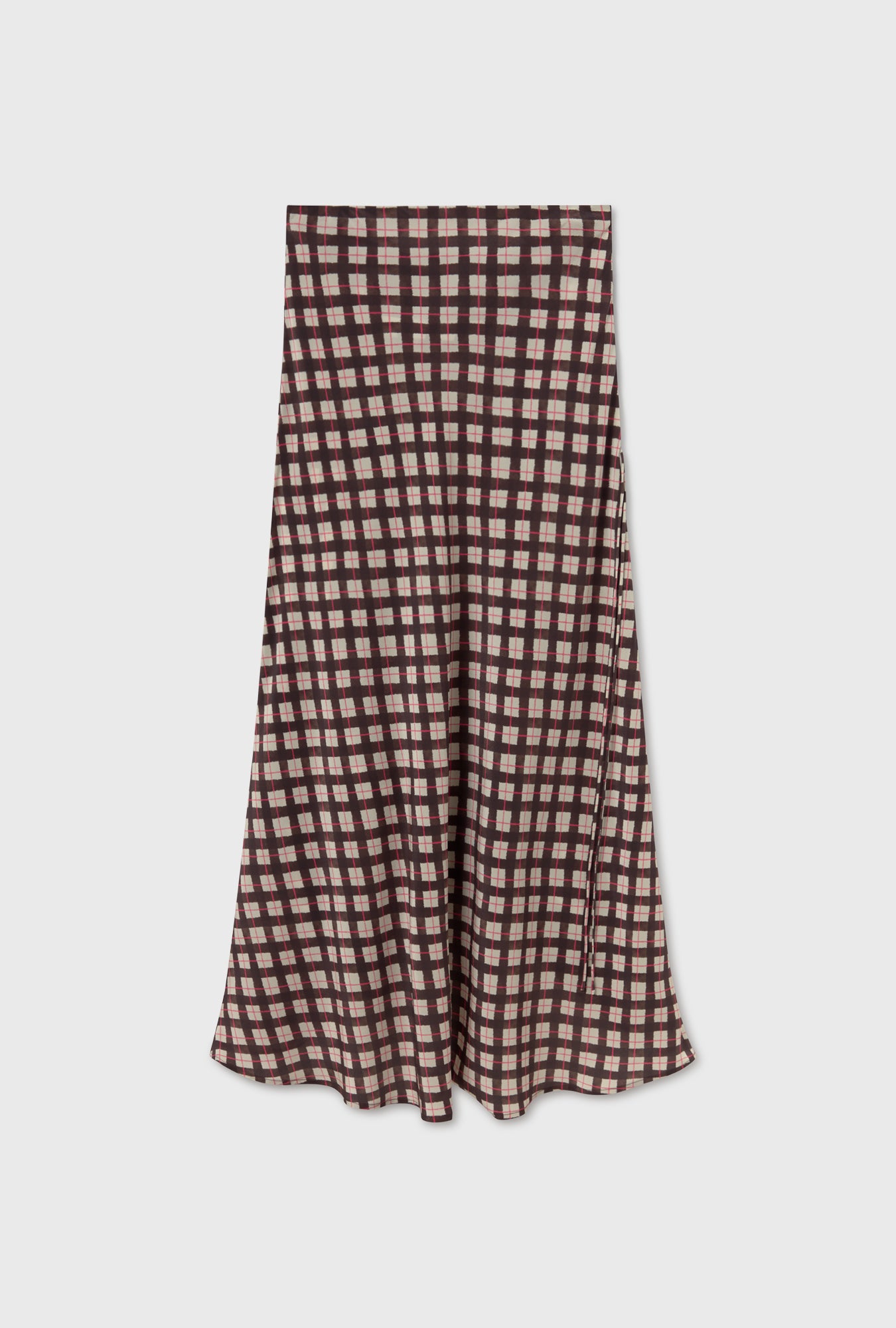 CDC Long Bias Cut Skirt Luna Gingham