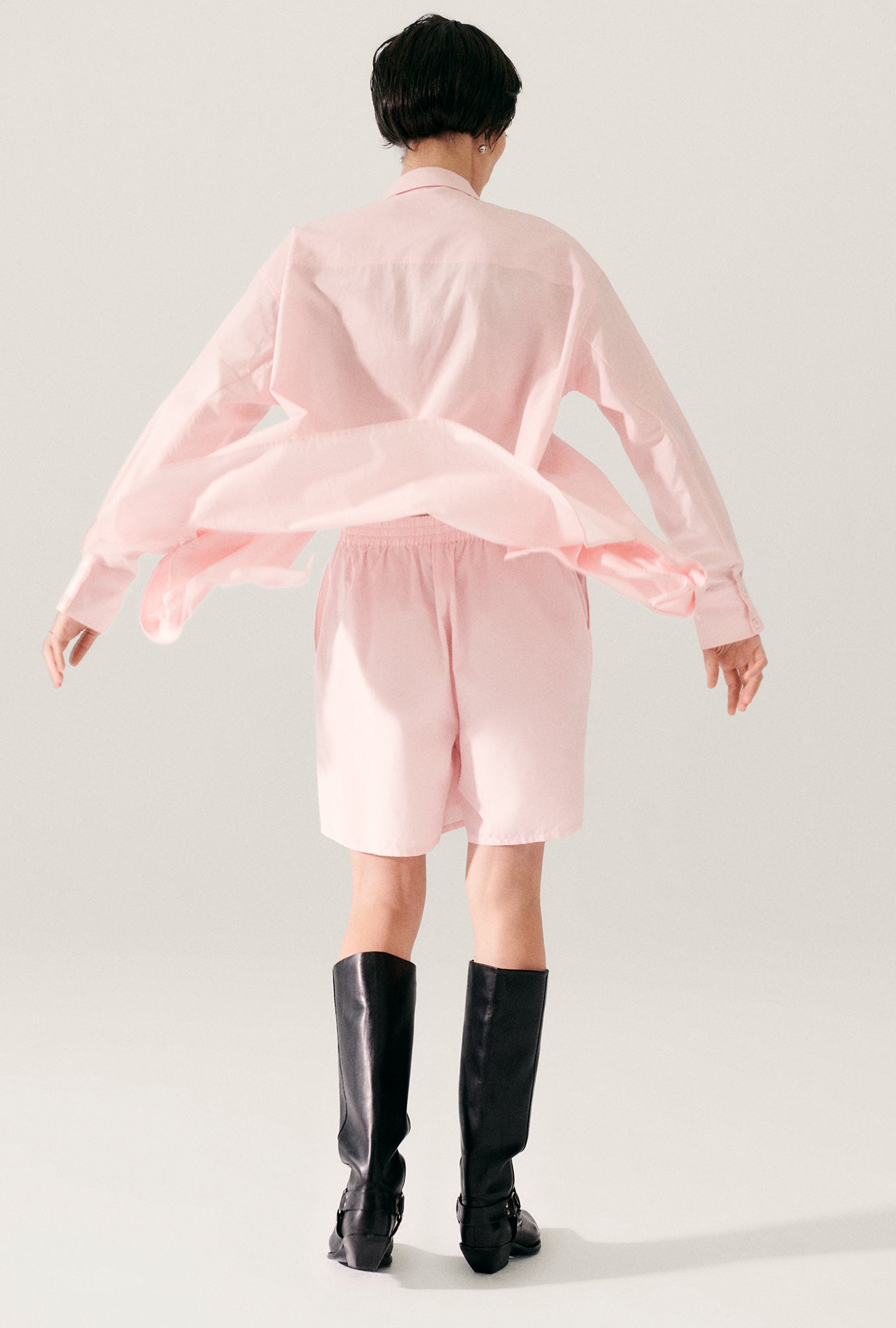 Cotton Silk Morning Shirt Hydrogen
