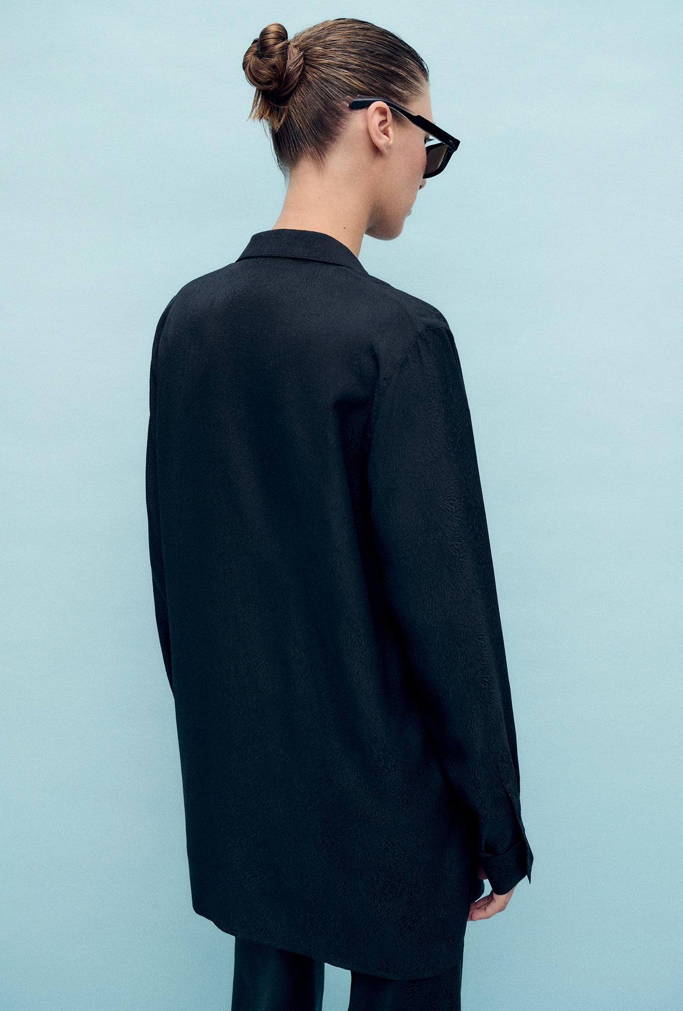 Relaxed Blazer Coral Jacquard