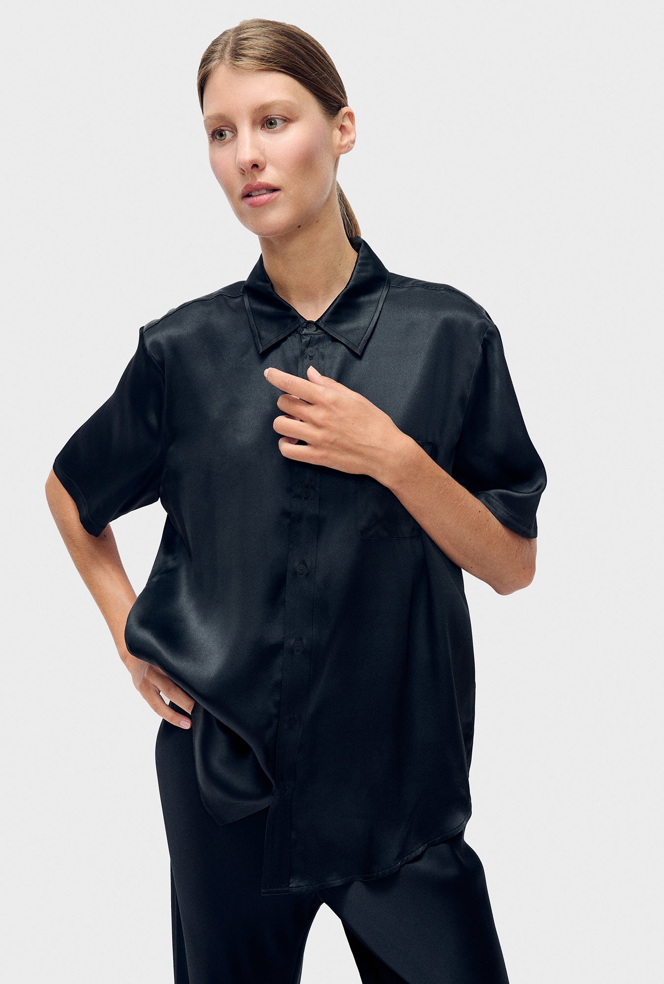 Short Sleeve Boyfriend Shirt Year of The Horse