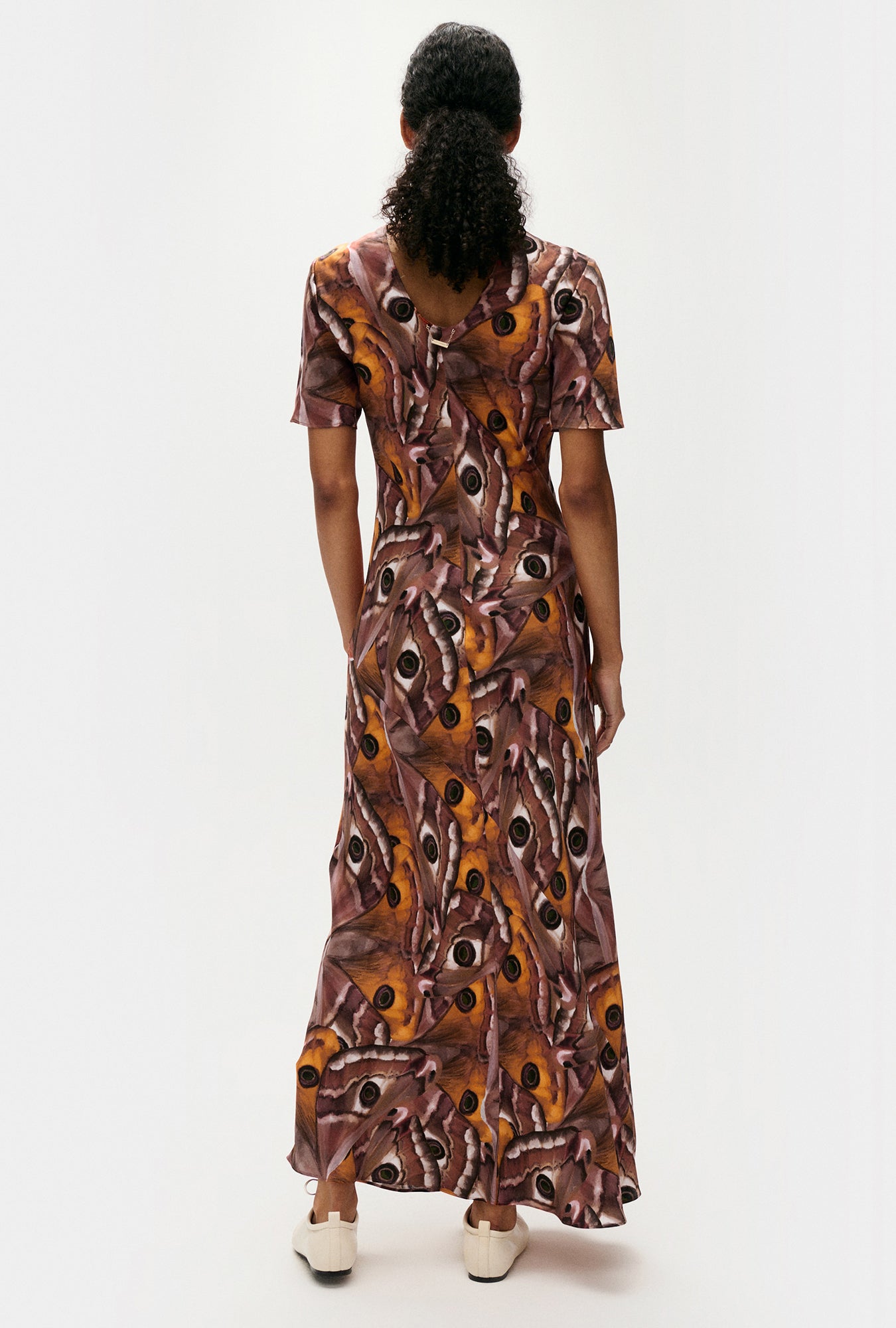 Short Sleeve Bias Dress Wingspan
