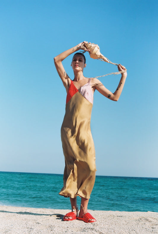 DECO RUCHED DRESS SNAPPER