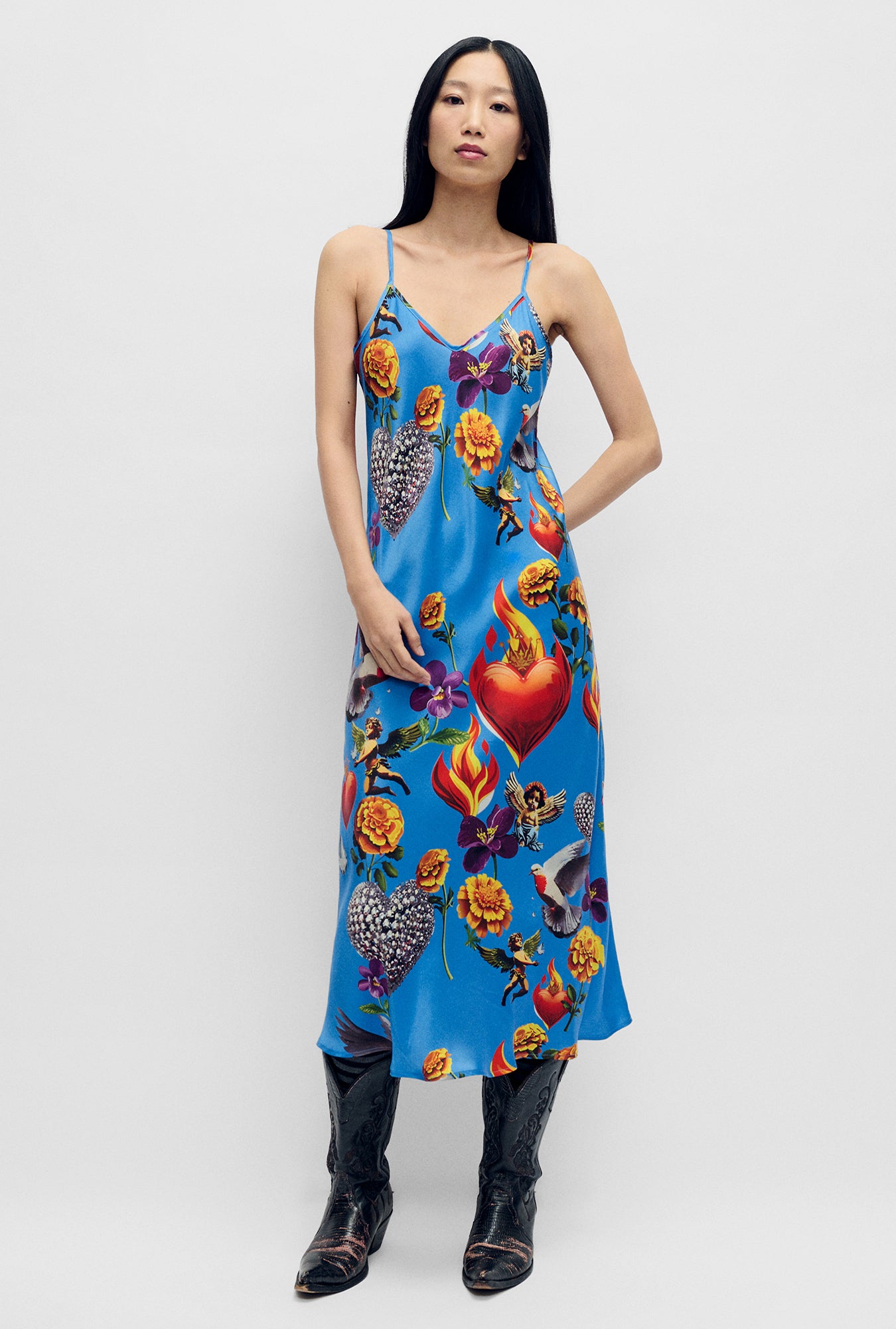 silk laundry 90s slip dress Silk Laundry