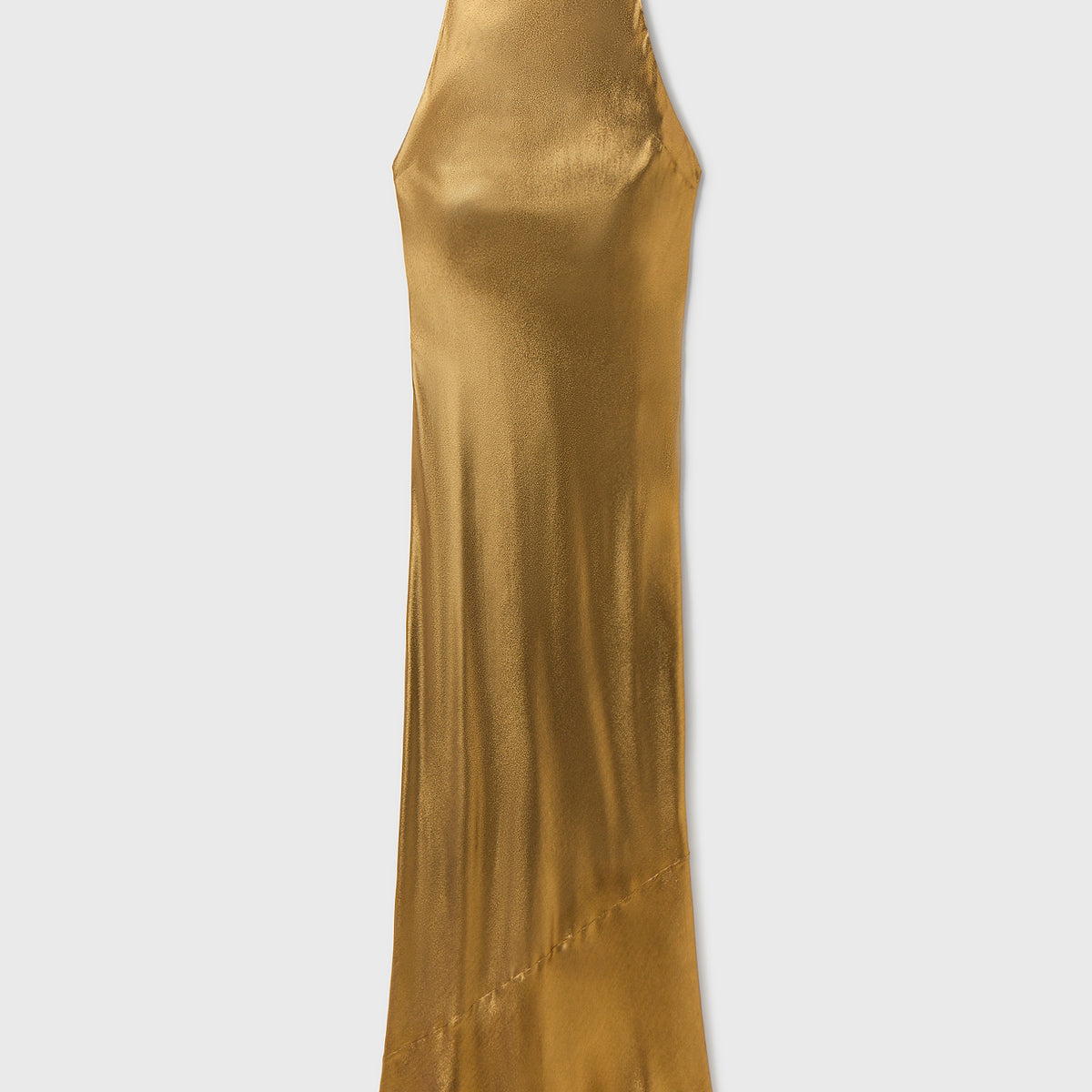 slim fit dress slacks High Low Dress Gold
