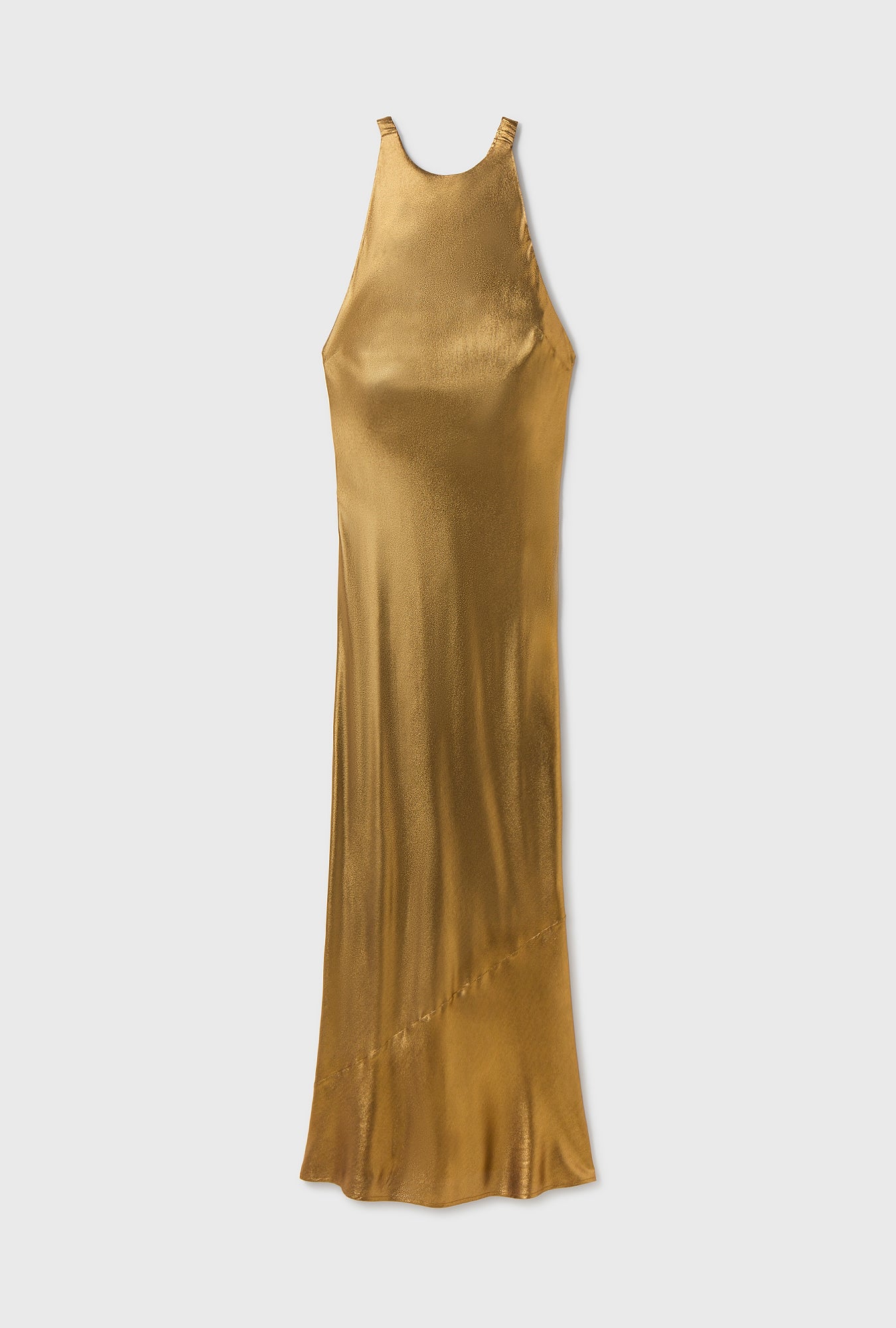 High Low Dress Gold