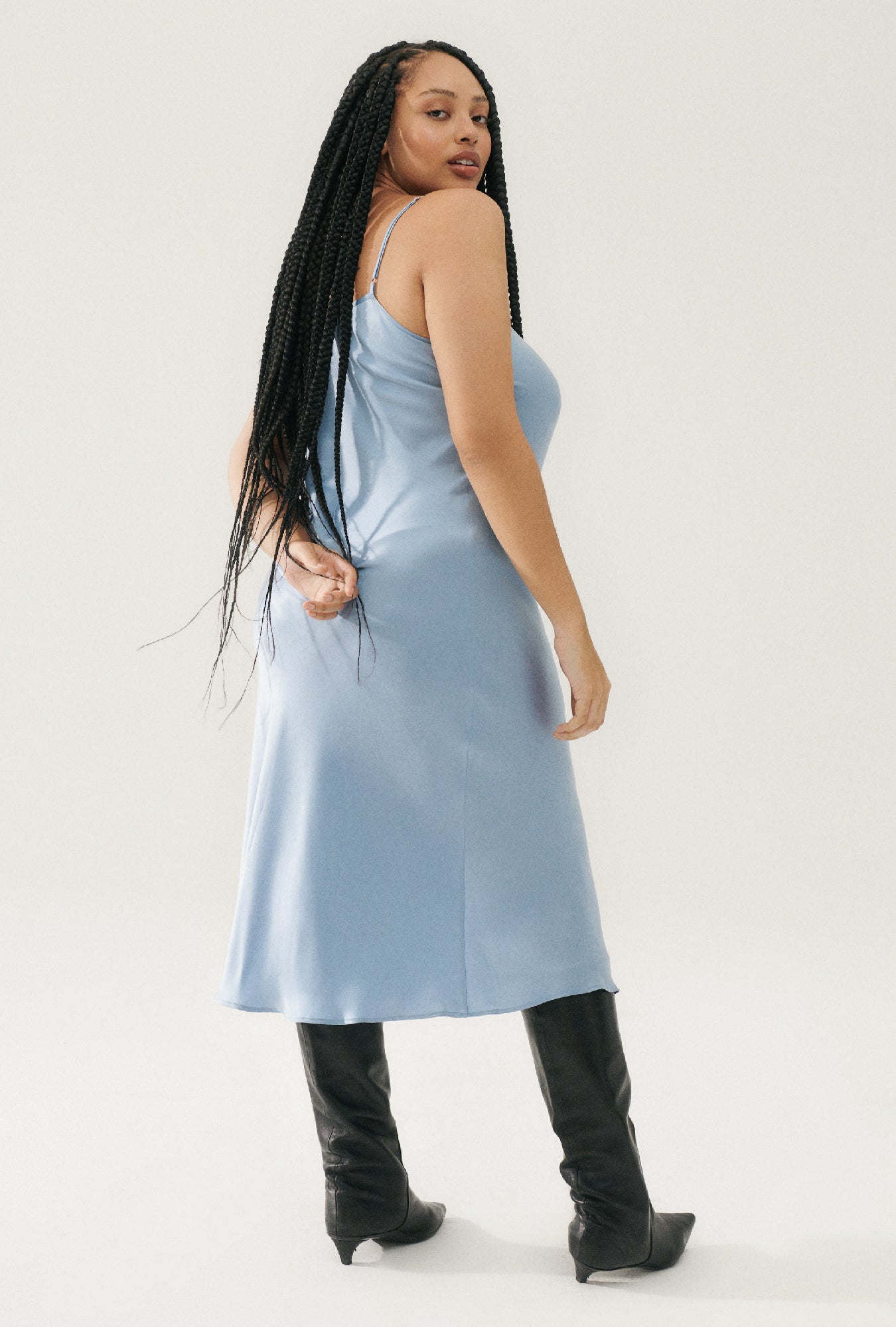 90S Slip Dress Sky
