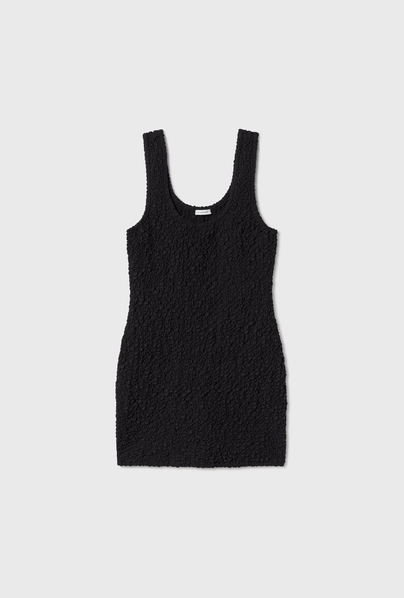 Popcorn Mini Dress Black